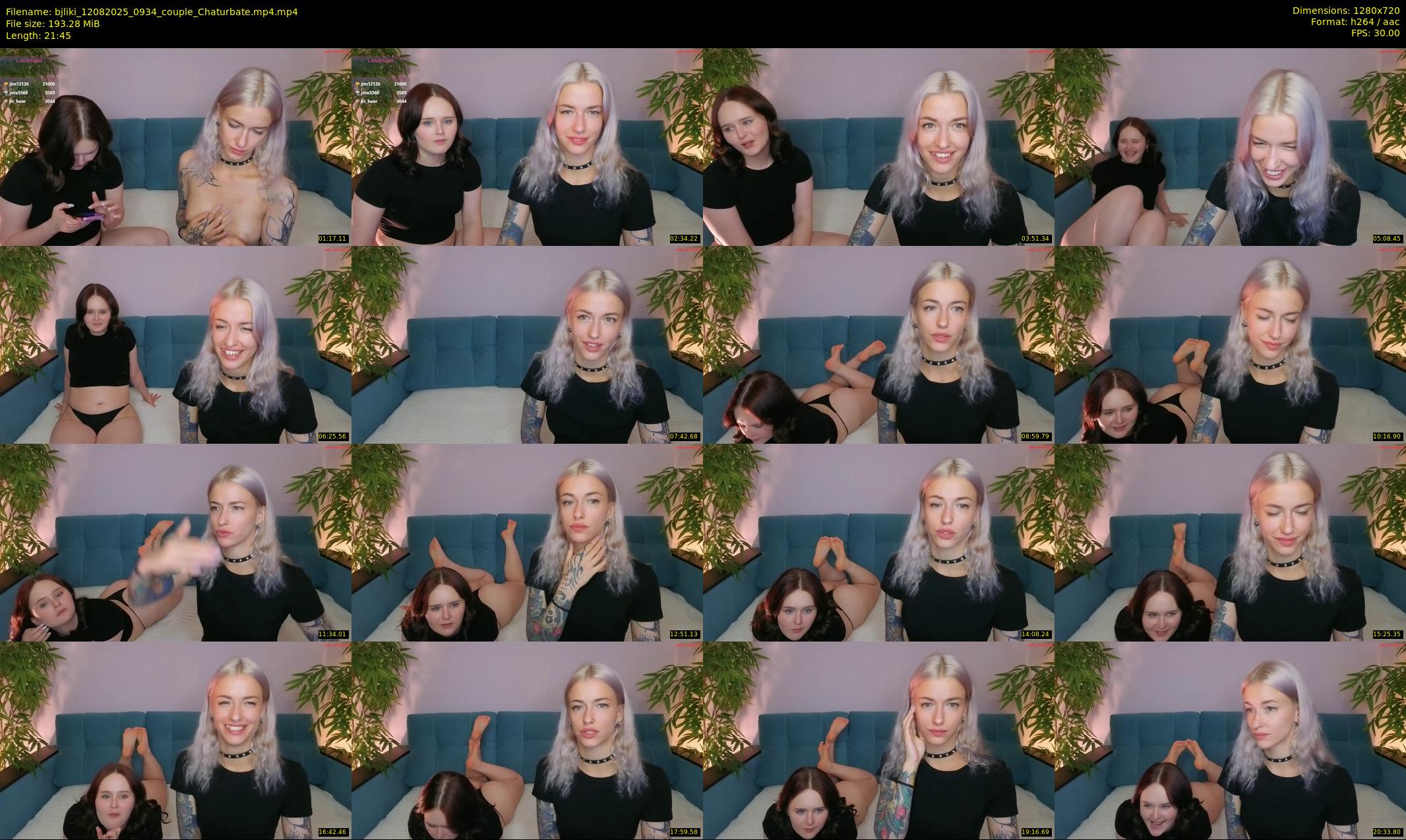 bjliki — 22 minute Chaturbate couple cam show recording, 720p, Aug 12, 2025