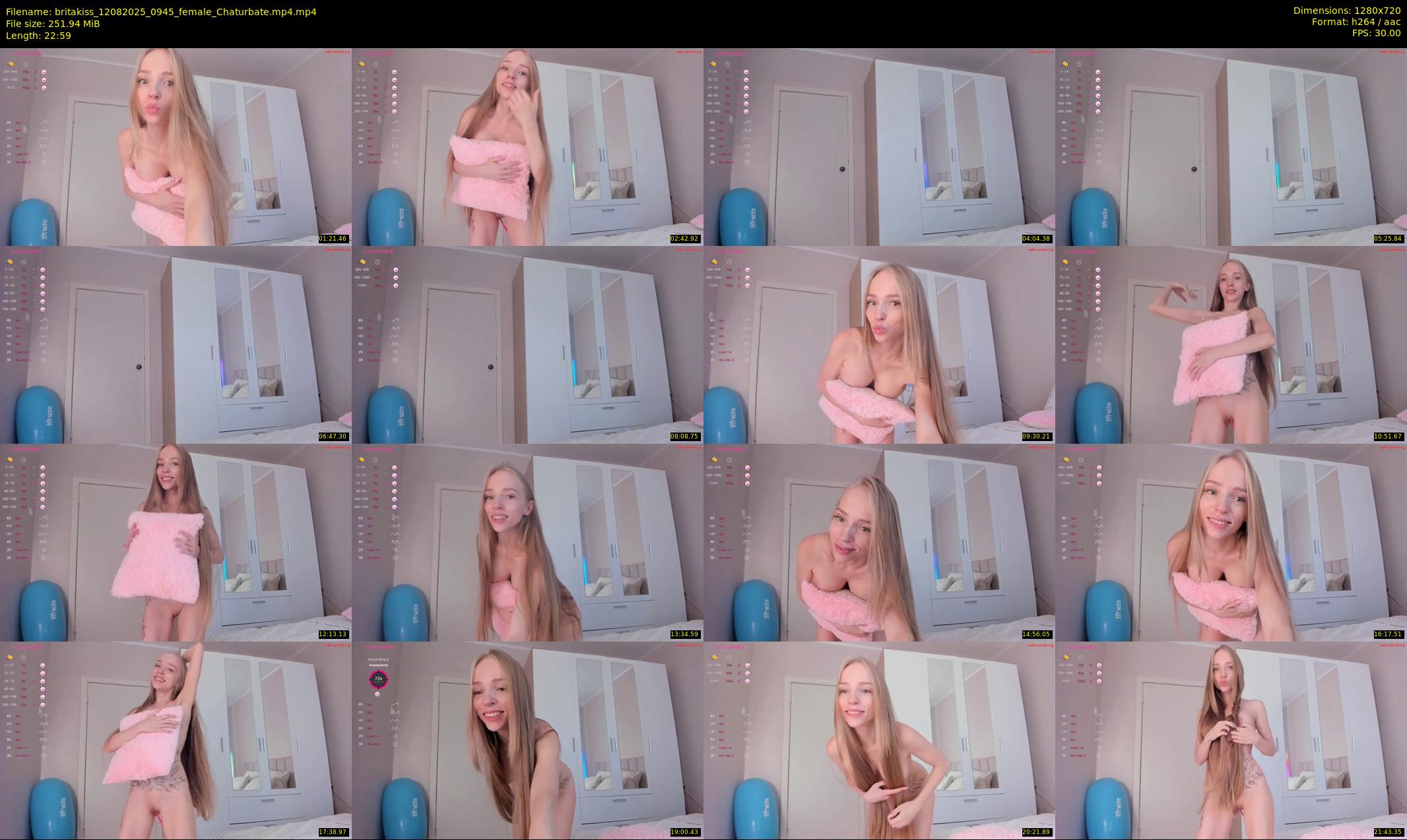 britakiss — 23 minute Chaturbate female cam show recording, 720p, Aug 12, 2025
