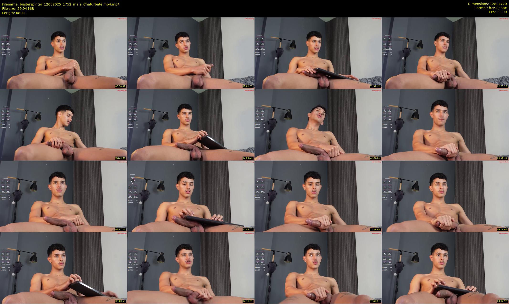 busterspinter — 9 minute Chaturbate male cam show recording, 720p, Aug 12, 2025