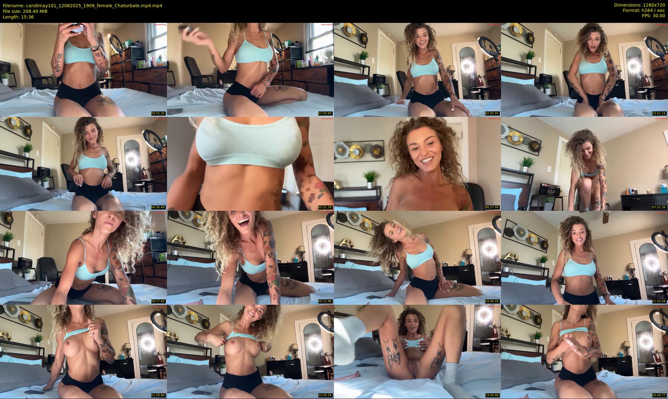 candimay101 — 16 minute Chaturbate female cam show recording, 720p, Aug 12, 2025