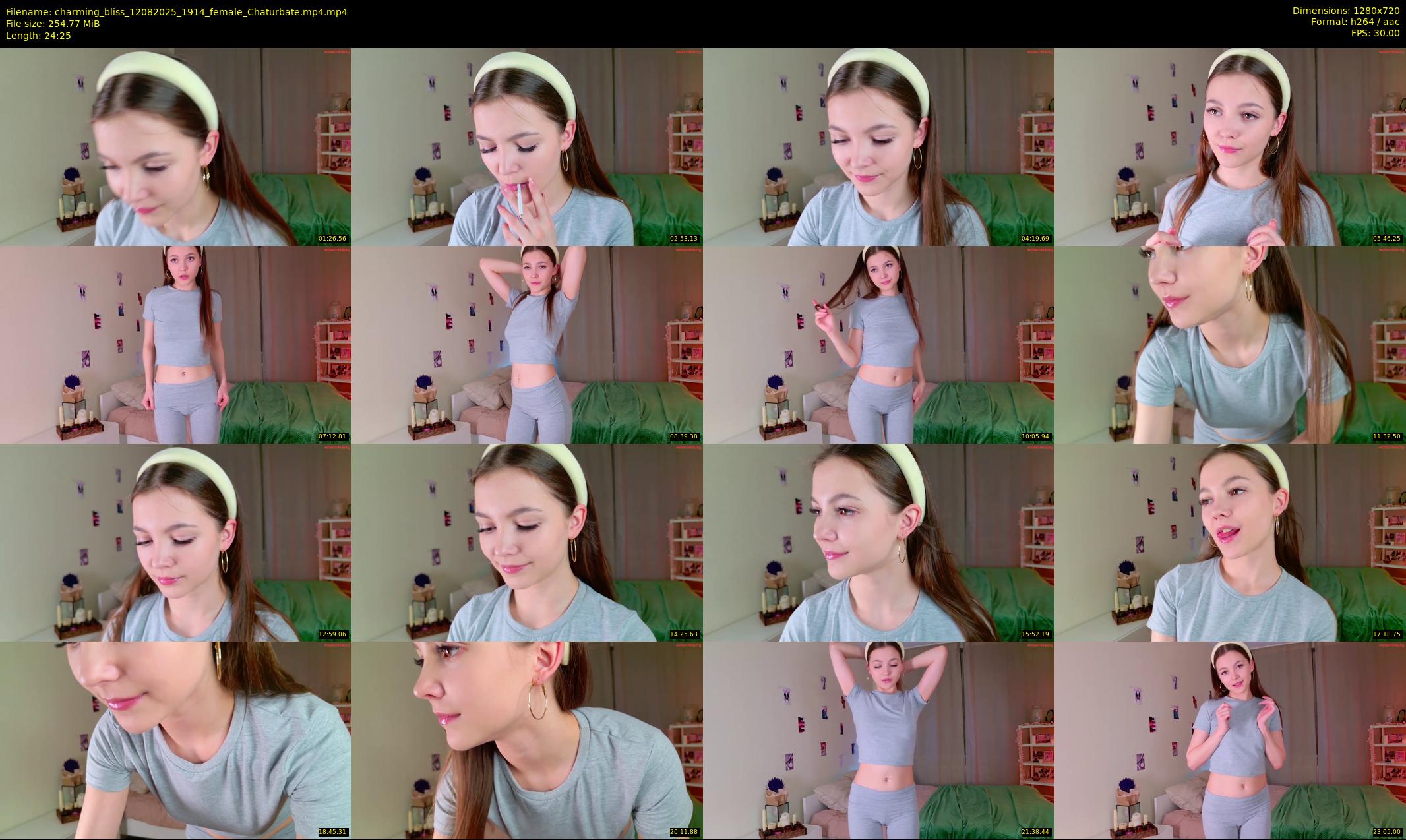 charming_bliss — 25 minute Chaturbate female cam show recording, 720p, Aug 12, 2025