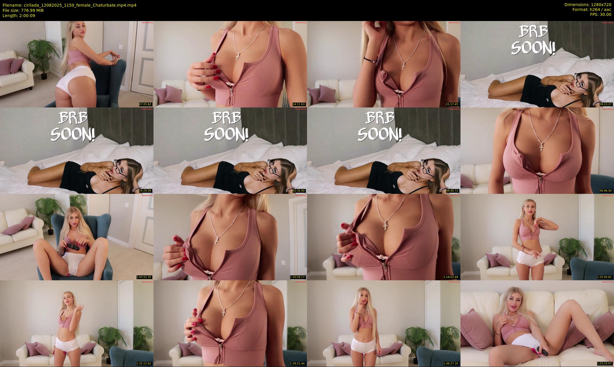 cirilada — 121 minute Chaturbate female cam show recording, 720p, Aug 12, 2025