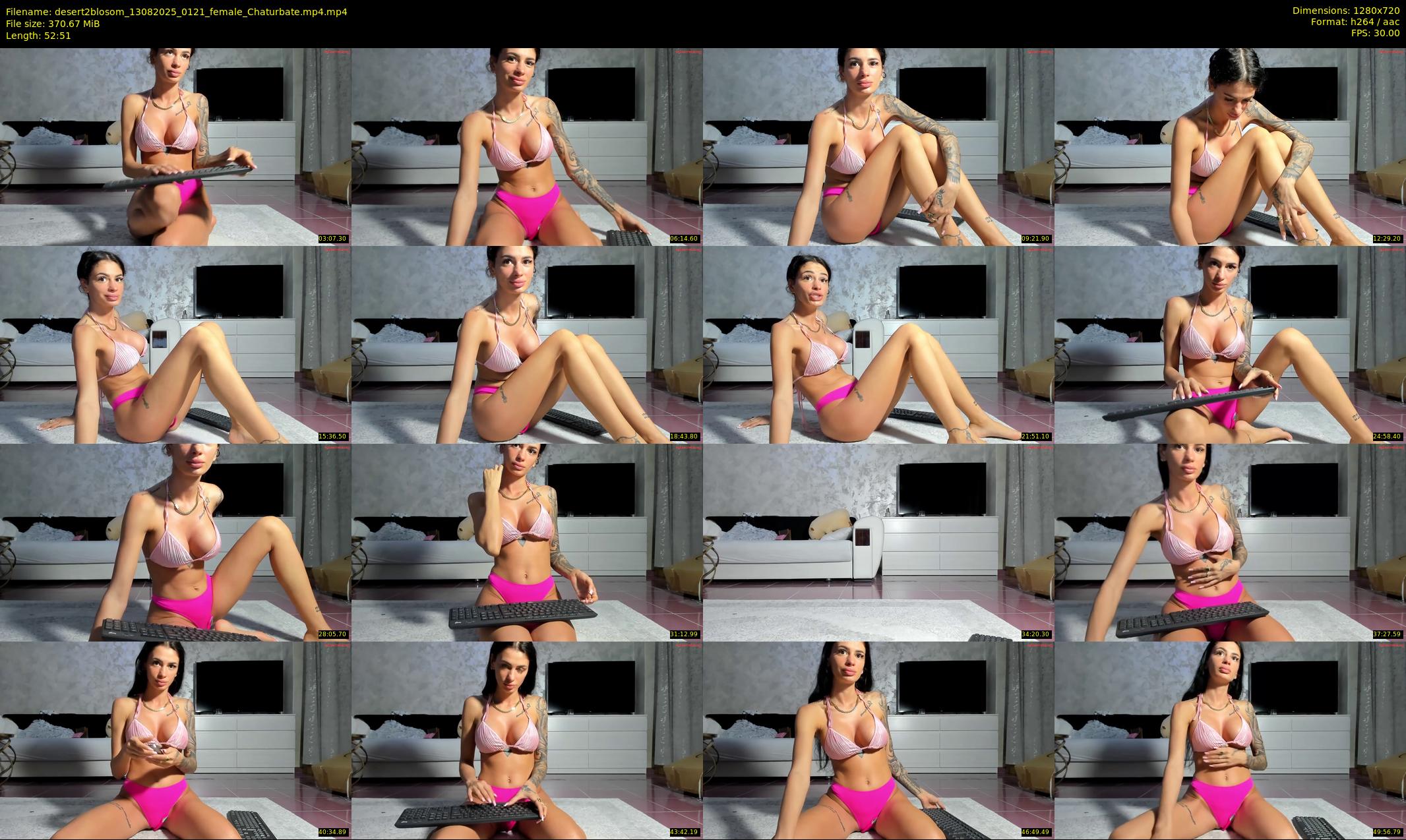 desert2blosom — 53 minute Chaturbate female cam show recording, 720p, Aug 13, 2025