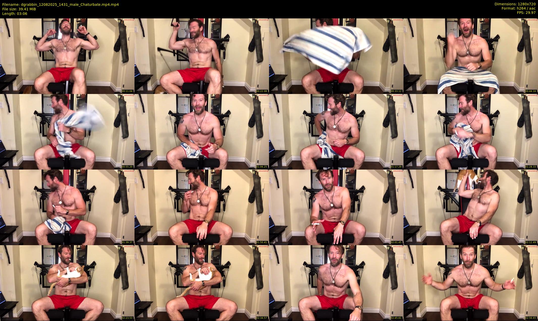 dgrabbin — 4 minute Chaturbate male cam show recording, 720p, Aug 12, 2025