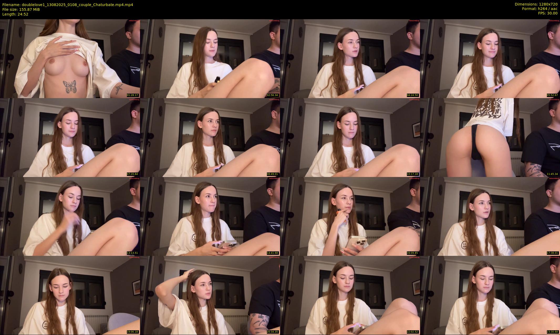 doublelove1 — 25 minute Chaturbate couple cam show recording, 720p, Aug 13, 2025