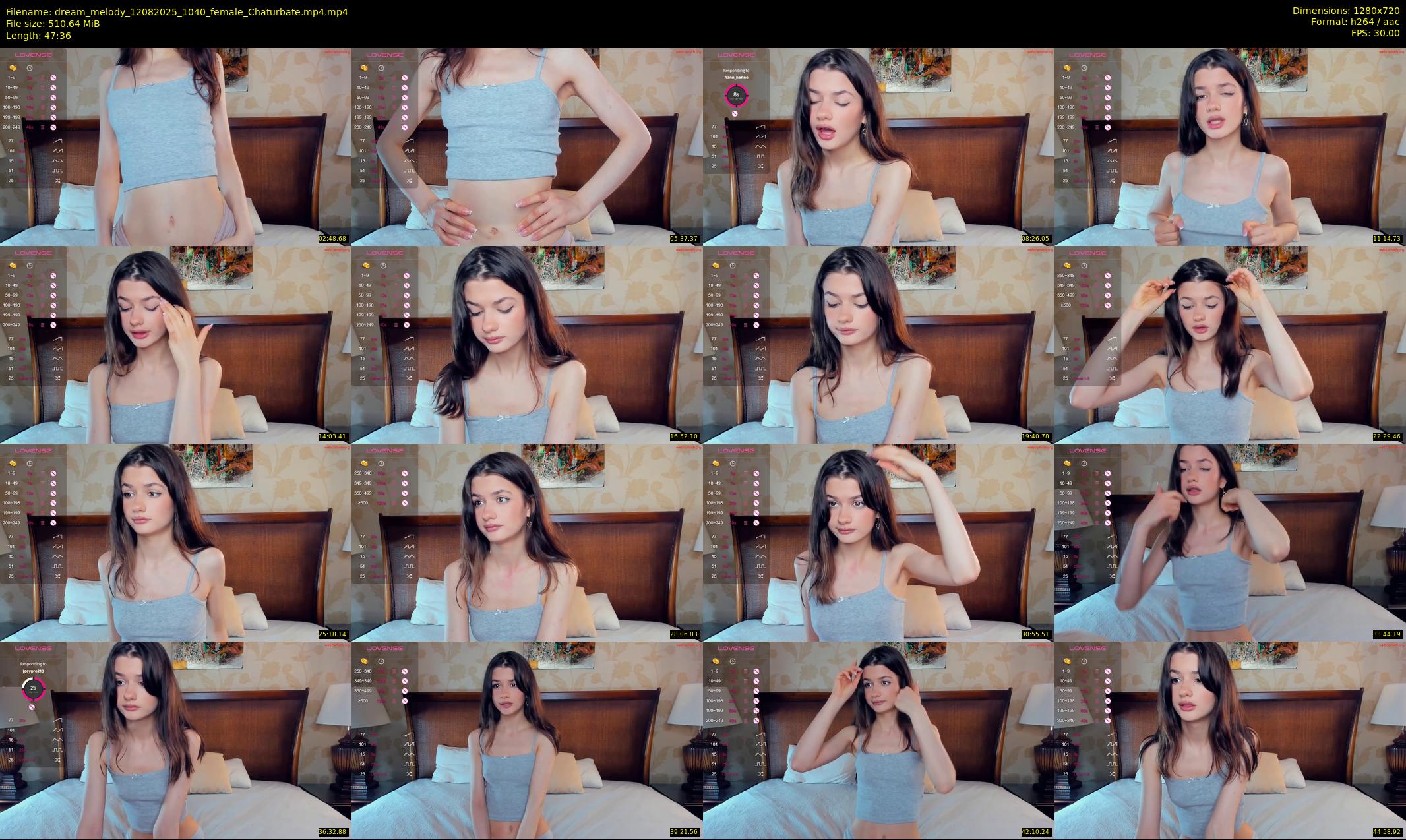 dream_melody — 48 minute Chaturbate female cam show recording, 720p, Aug 12, 2025