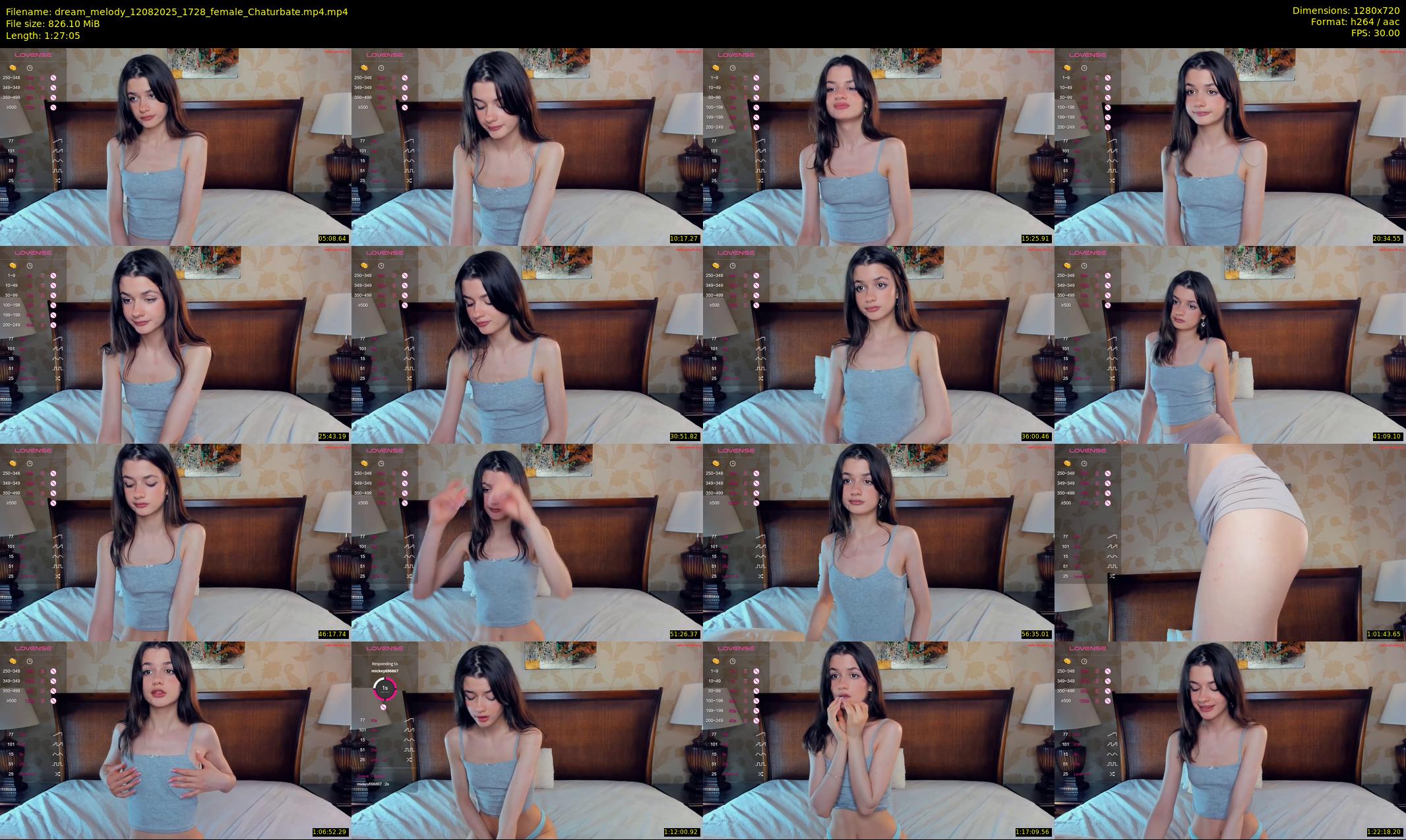 dream_melody — 88 minute Chaturbate female cam show recording, 720p, Aug 12, 2025