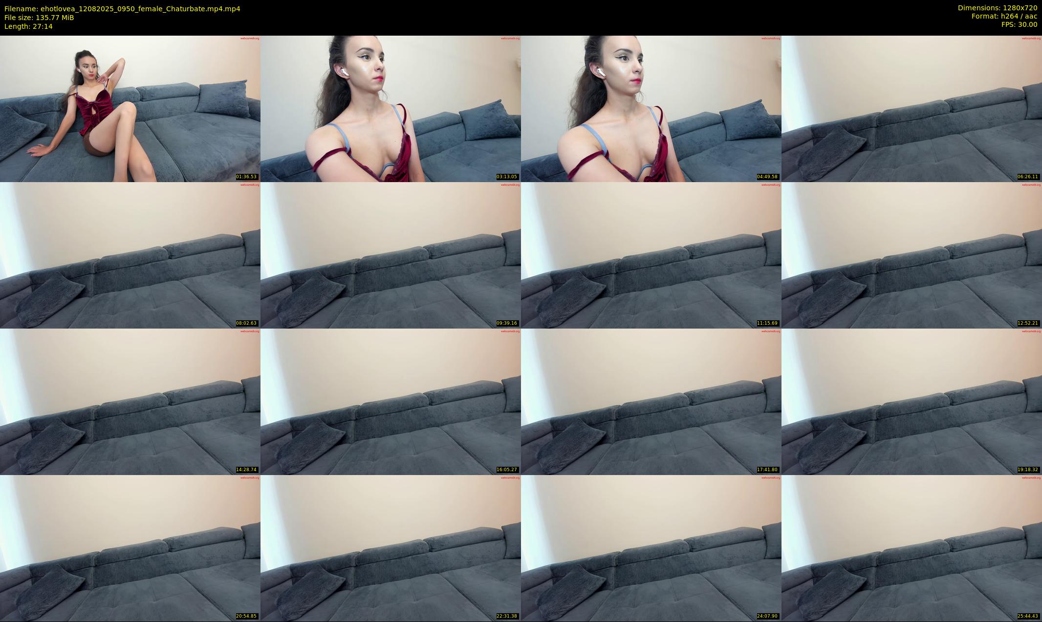 ehotlovea — 28 minute Chaturbate female cam show recording, 720p, Aug 12, 2025