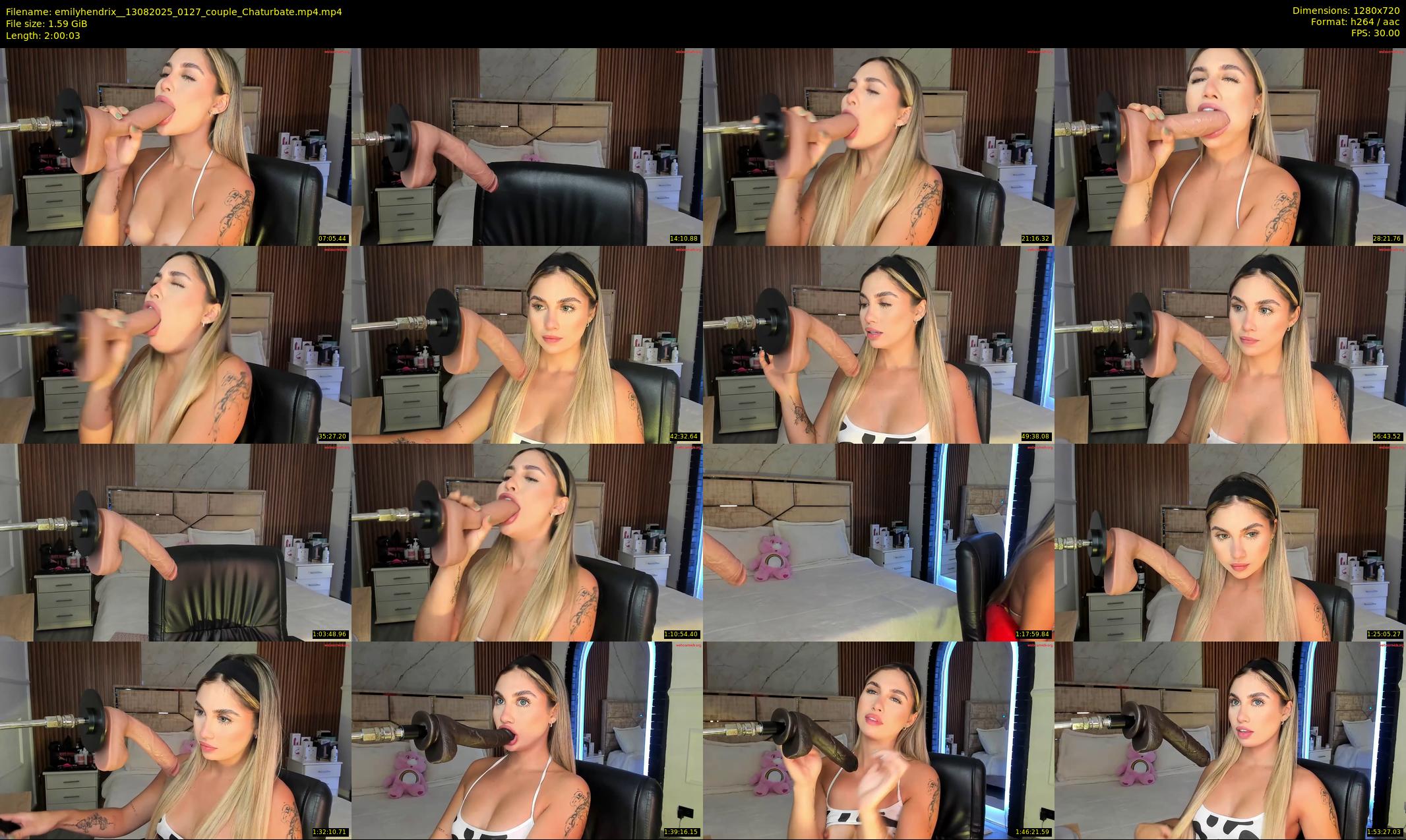 emilyhendrix_ — 121 minute Chaturbate couple cam show recording, 720p, Aug 13, 2025
