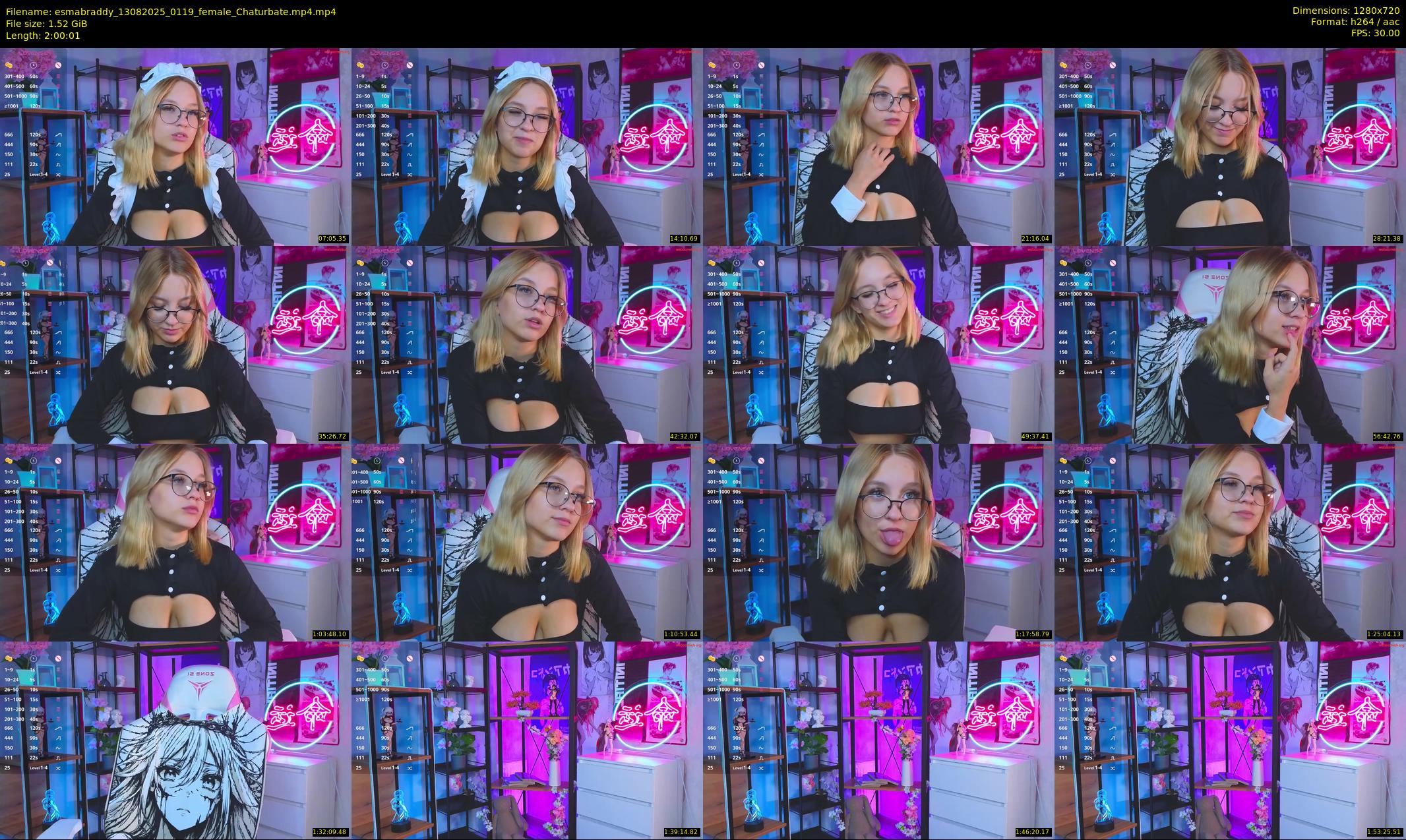 esmabraddy — 121 minute Chaturbate female cam show recording, 720p, Aug 13, 2025
