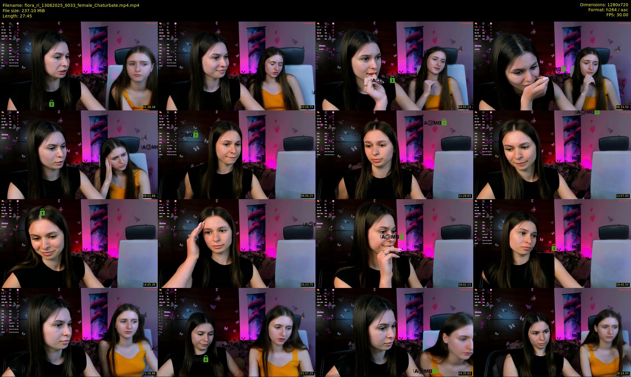 flora_ri — 28 minute Chaturbate female cam show recording, 720p, Aug 13, 2025