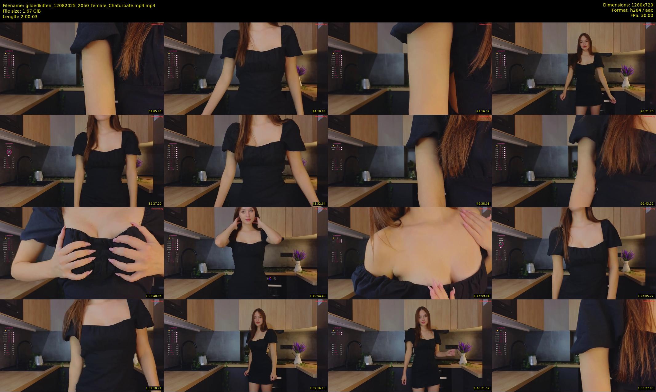 gildedkitten — 121 minute Chaturbate female cam show recording, 720p, Aug 12, 2025
