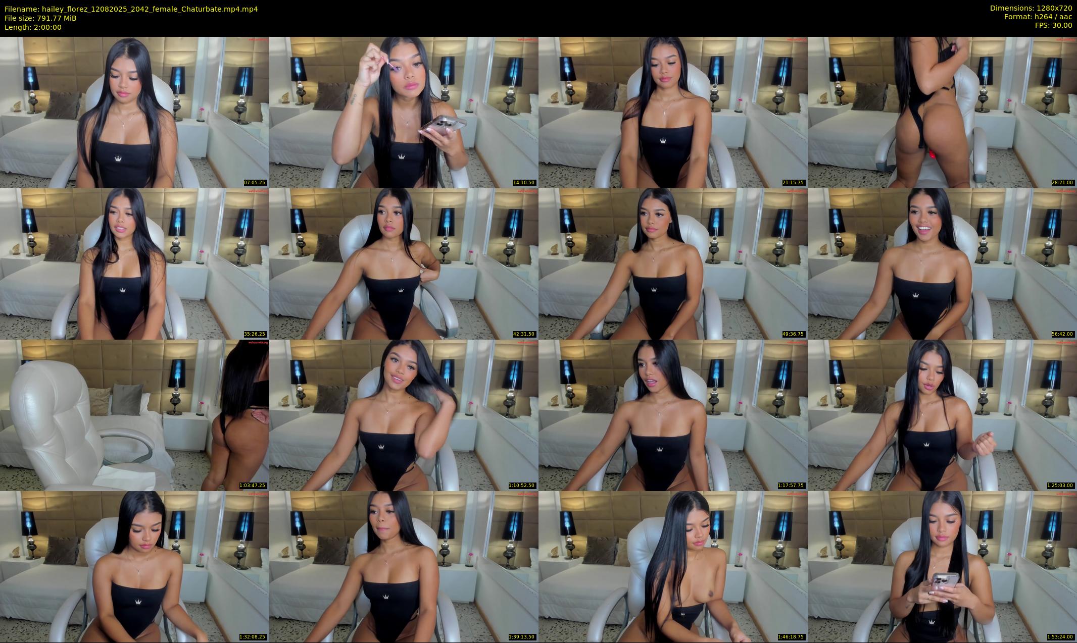 hailey_florez — 120 minute Chaturbate female cam show recording, 720p, Aug 12, 2025
