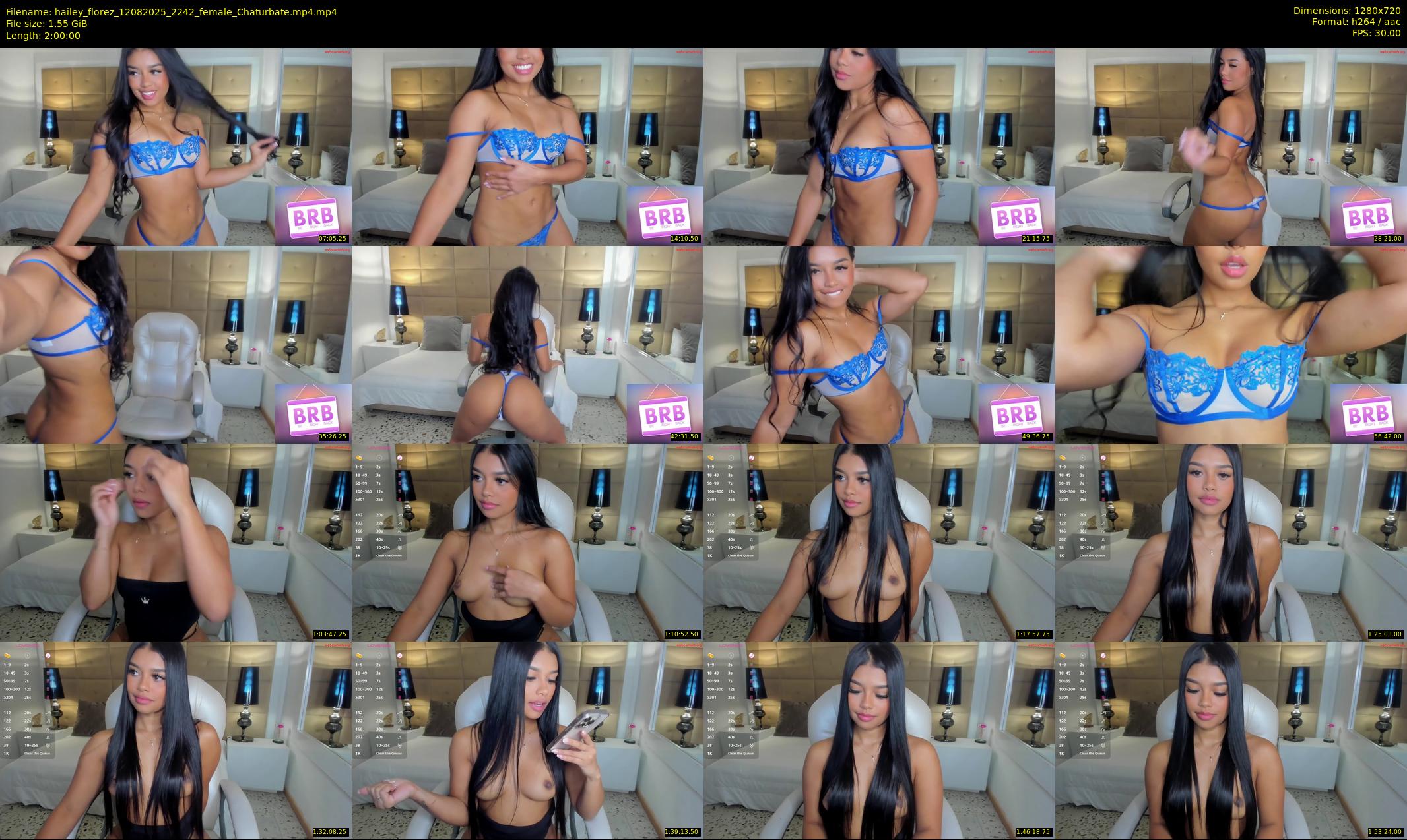 hailey_florez — 120 minute Chaturbate female cam show recording, 720p, Aug 12, 2025
