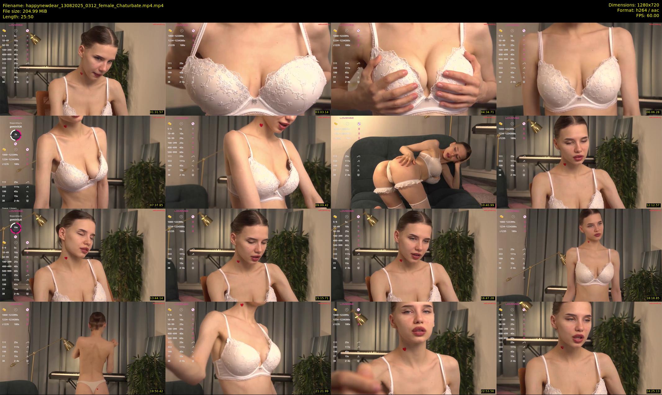 happynewdear — 26 minute Chaturbate female cam show recording, 720p, Aug 13, 2025