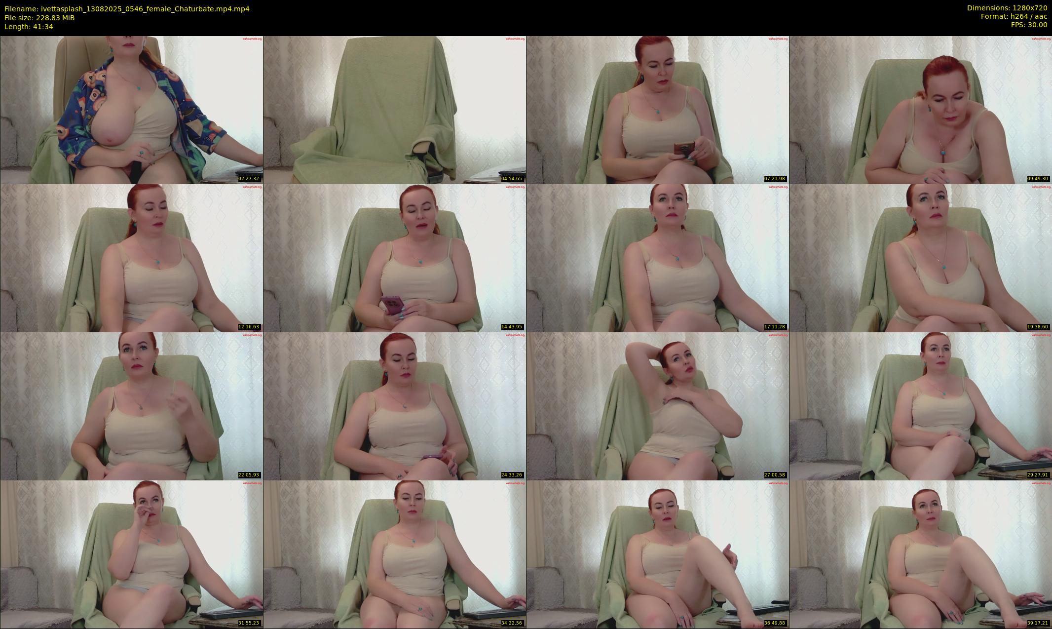 ivettasplash — 42 minute Chaturbate female cam show recording, 720p, Aug 13, 2025