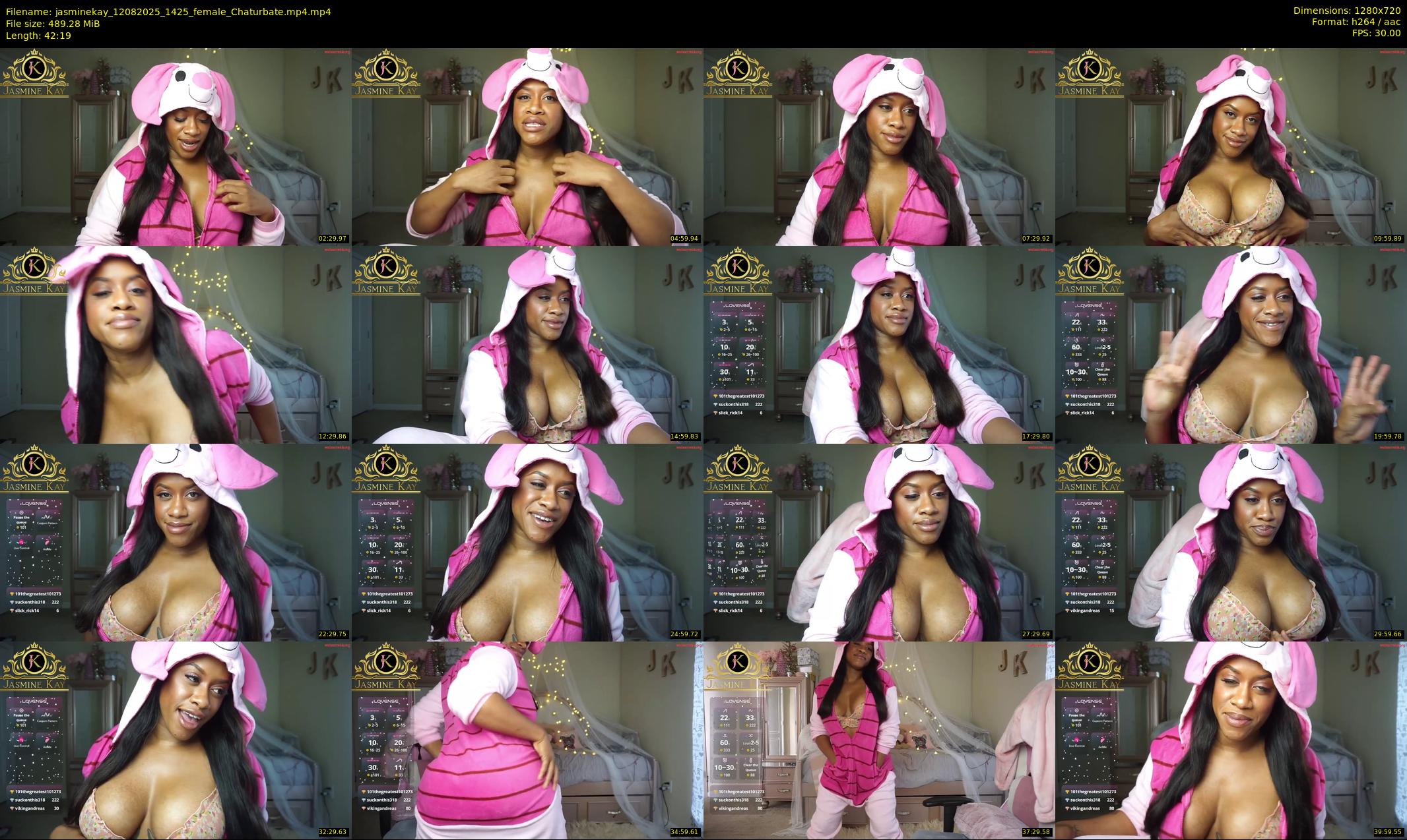 jasminekay — 43 minute Chaturbate female cam show recording, 720p, Aug 12, 2025
