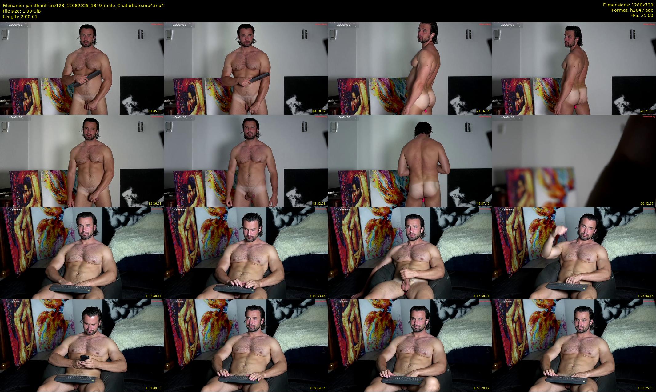 jonathanfranz123 — 121 minute Chaturbate male cam show recording, 720p, Aug 12, 2025