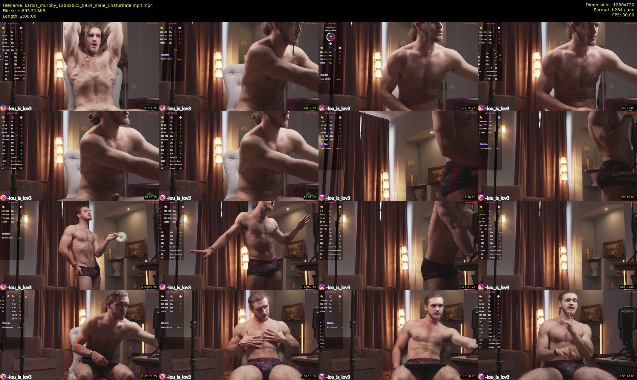 karlos_murphy — 120 minute Chaturbate male cam show recording, 720p, Aug 12, 2025