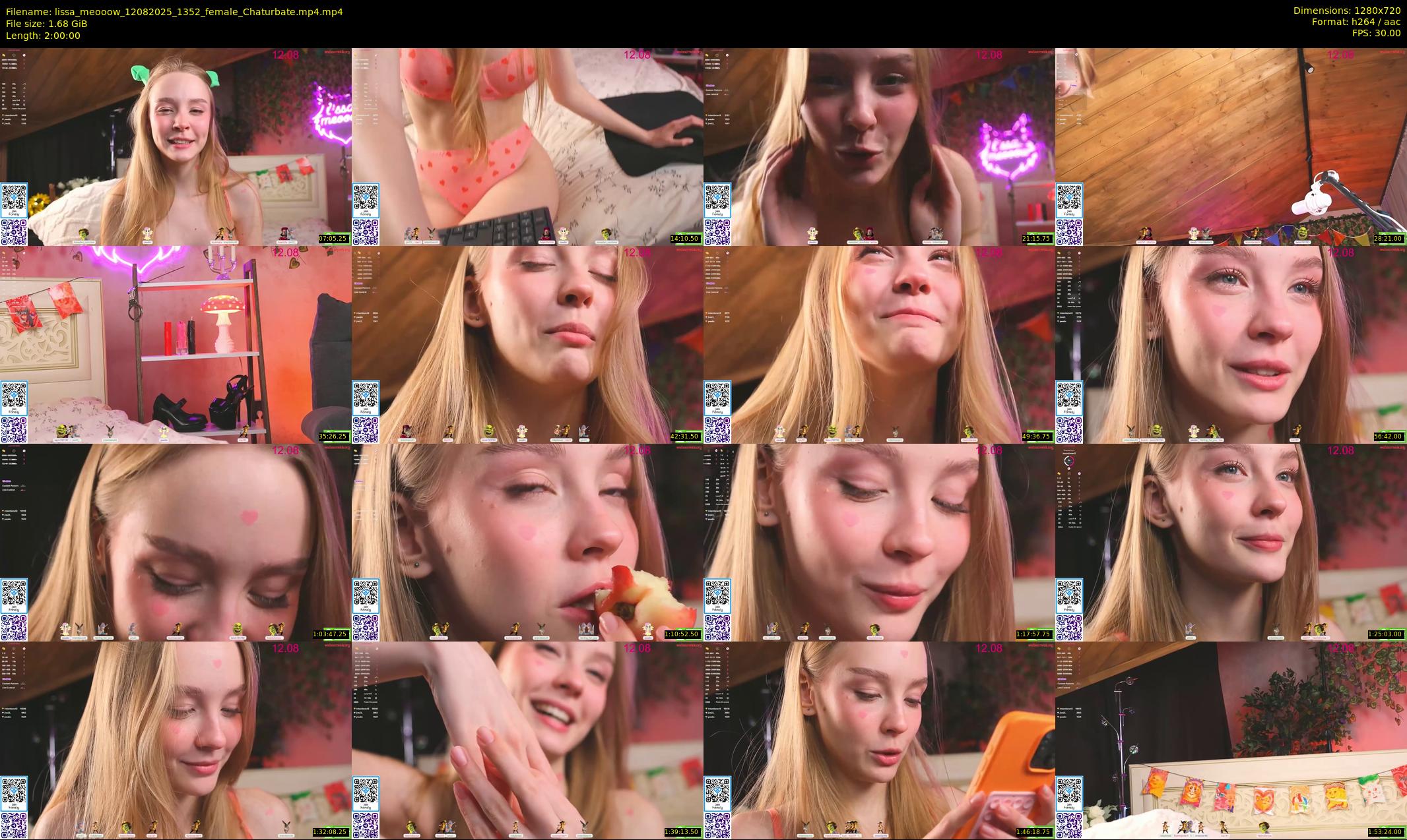 lissa_meooow — 120 minute Chaturbate female cam show recording, 720p, Aug 12, 2025