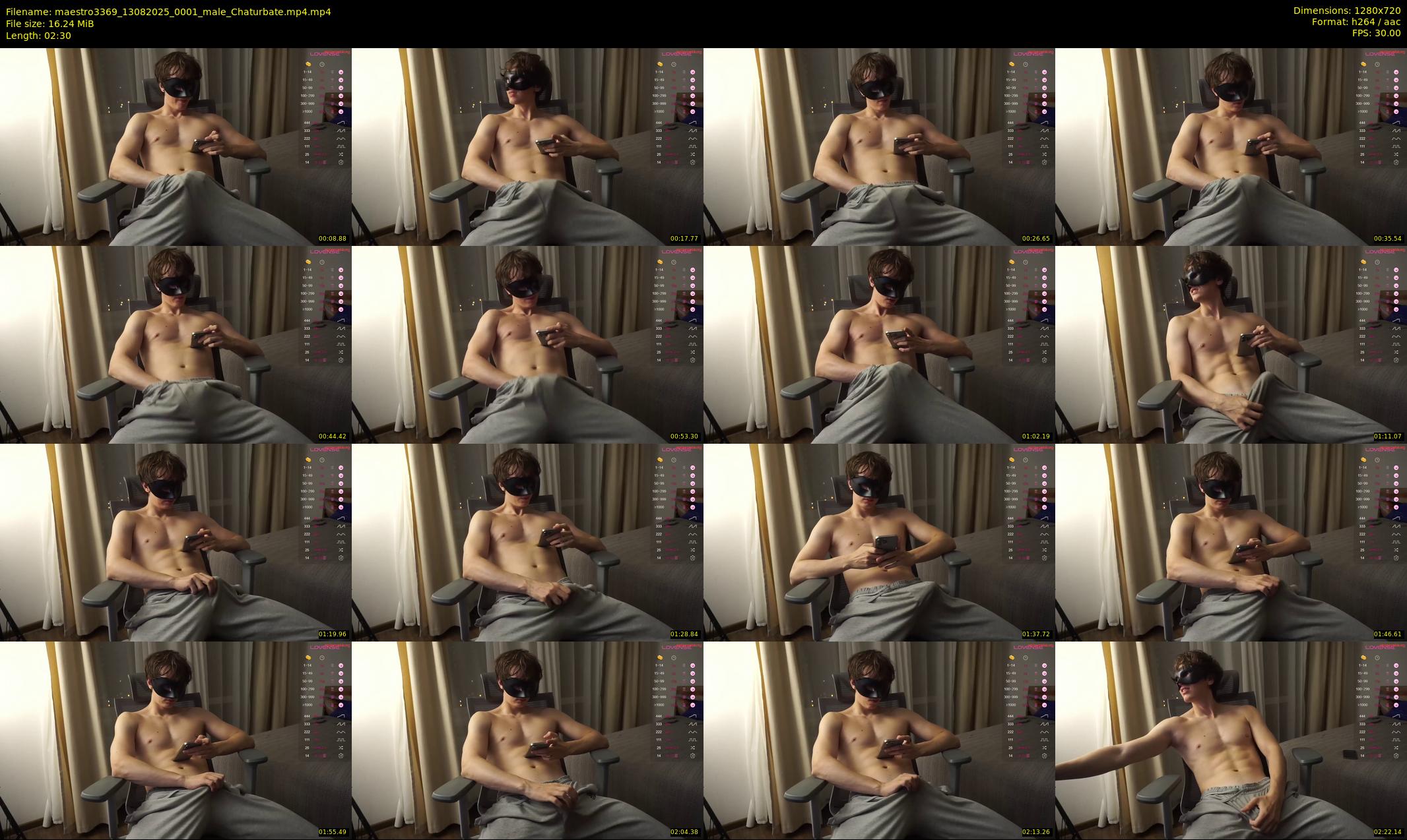 maestro3369 — 3 minute Chaturbate male cam show recording, 720p, Aug 13, 2025