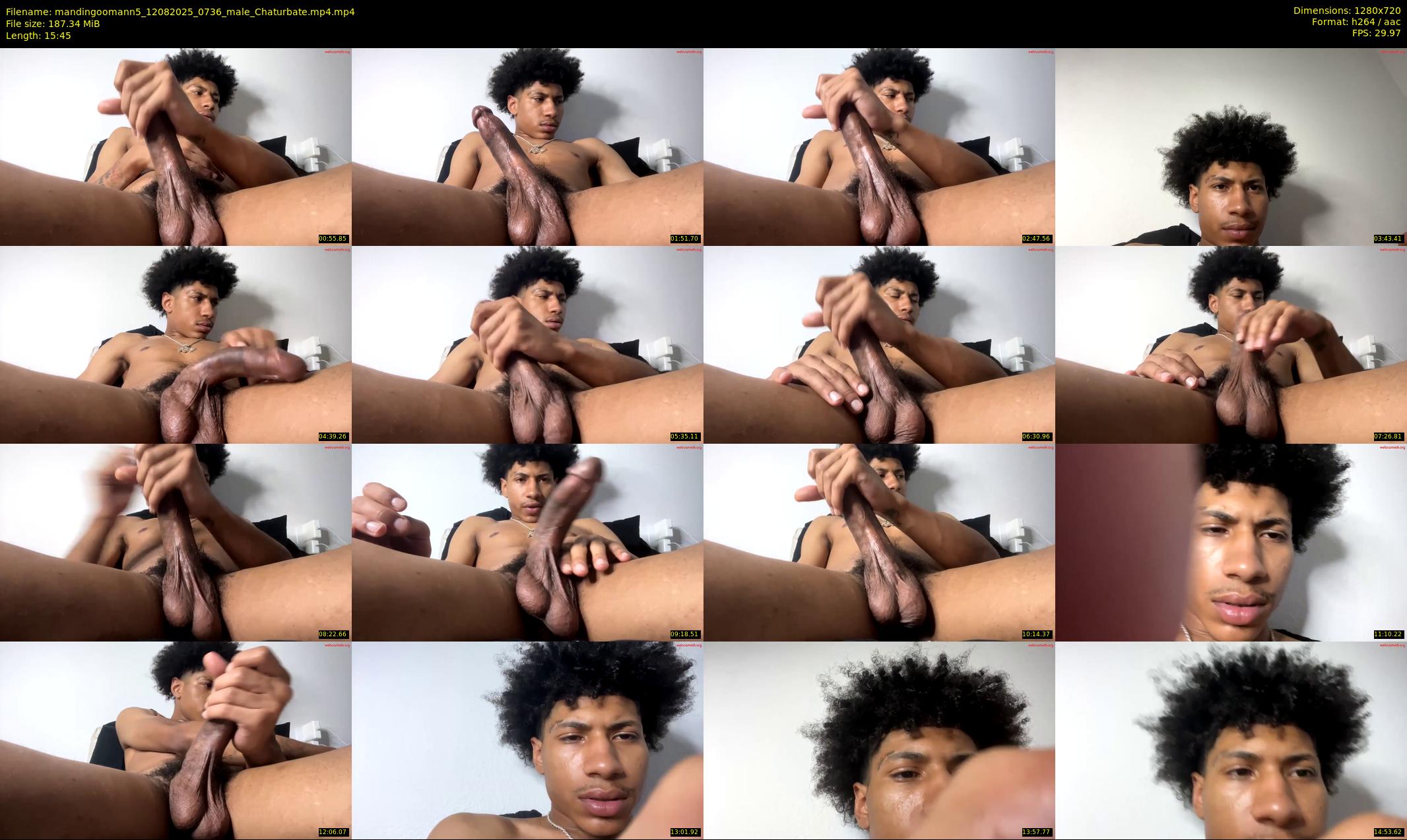 mandingoomann5 — 16 minute Chaturbate male cam show recording, 720p, Aug 12, 2025