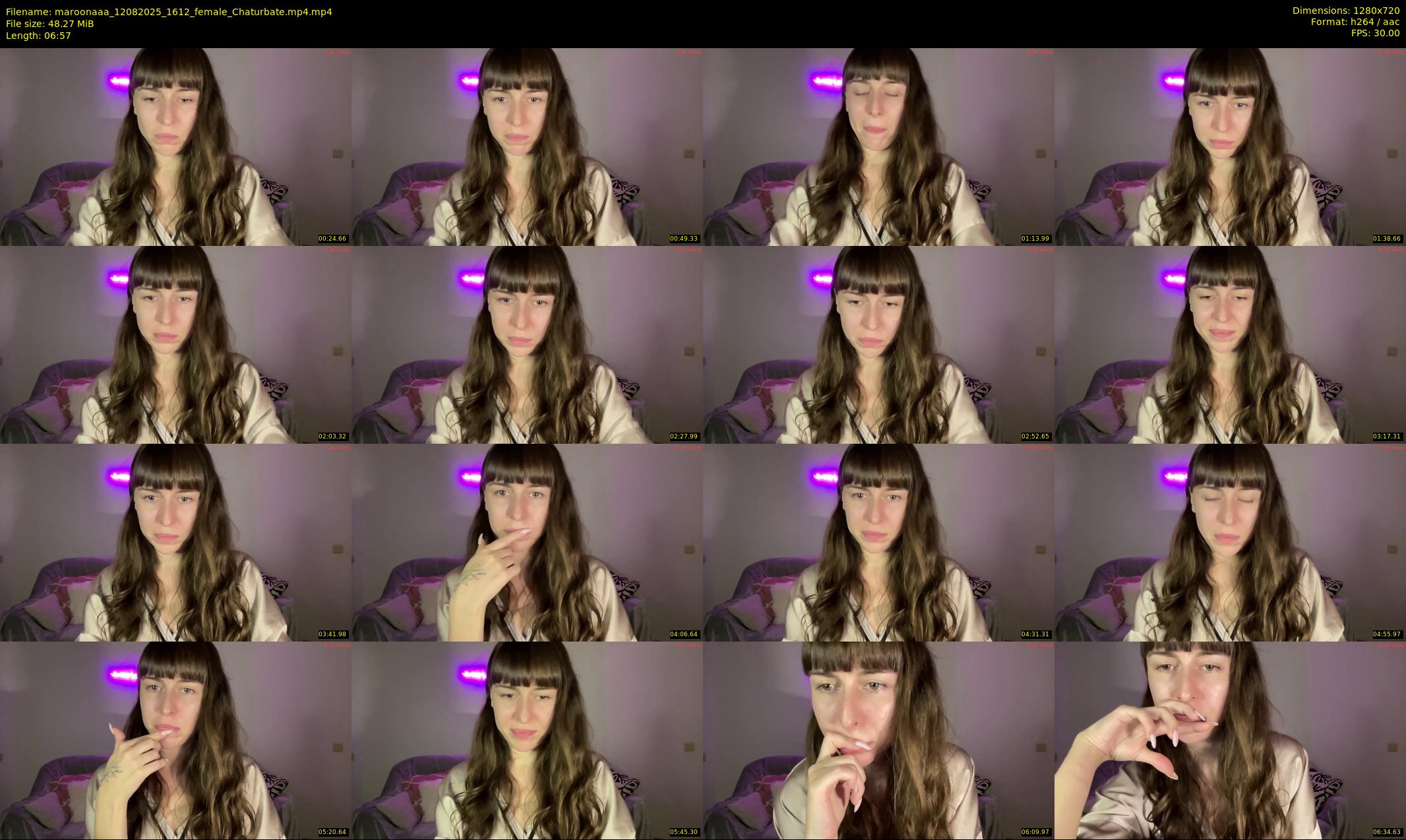 maroonaaa — 7 minute Chaturbate female cam show recording, 720p, Aug 12, 2025