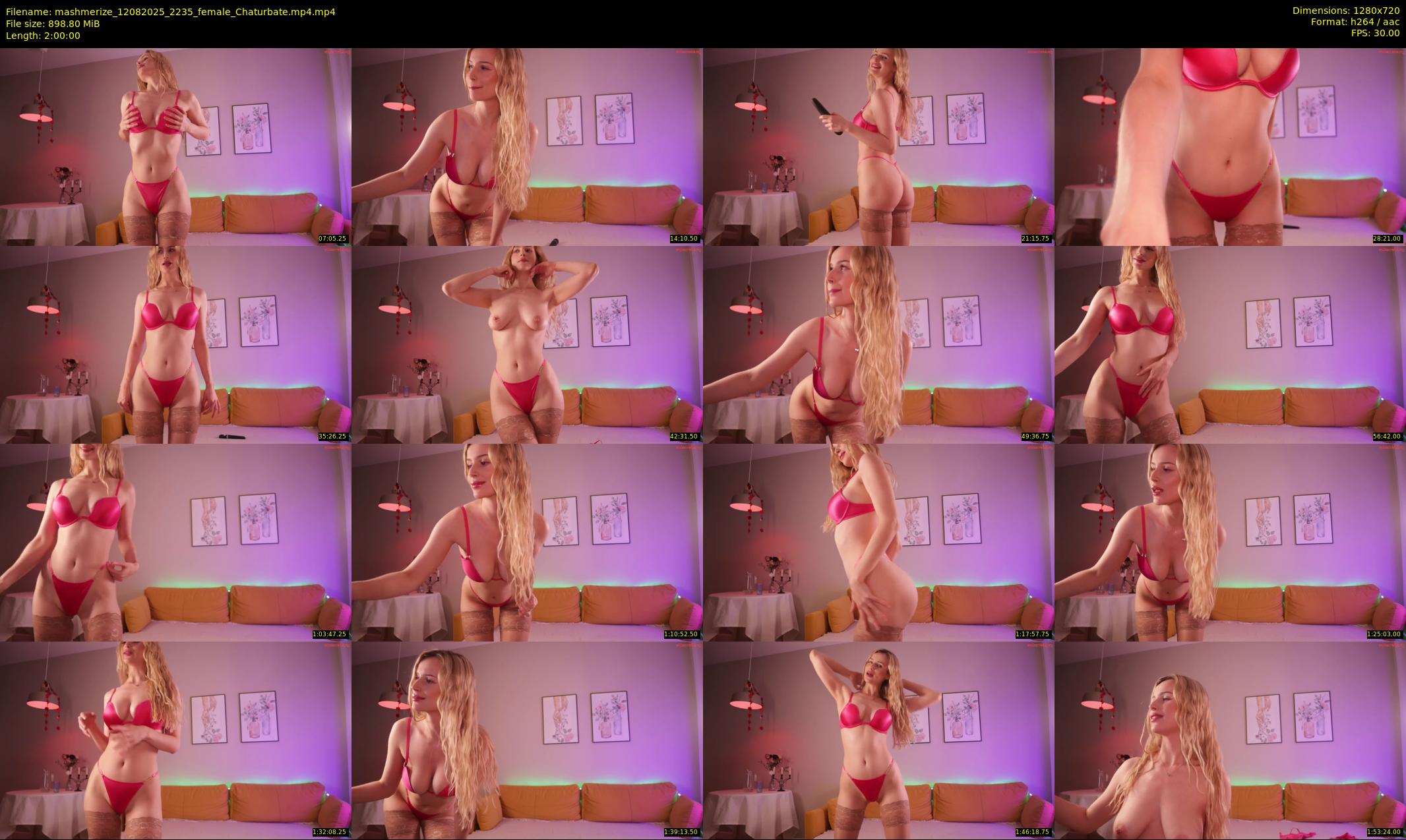 mashmerize — 120 minute Chaturbate female cam show recording, 720p, Aug 12, 2025