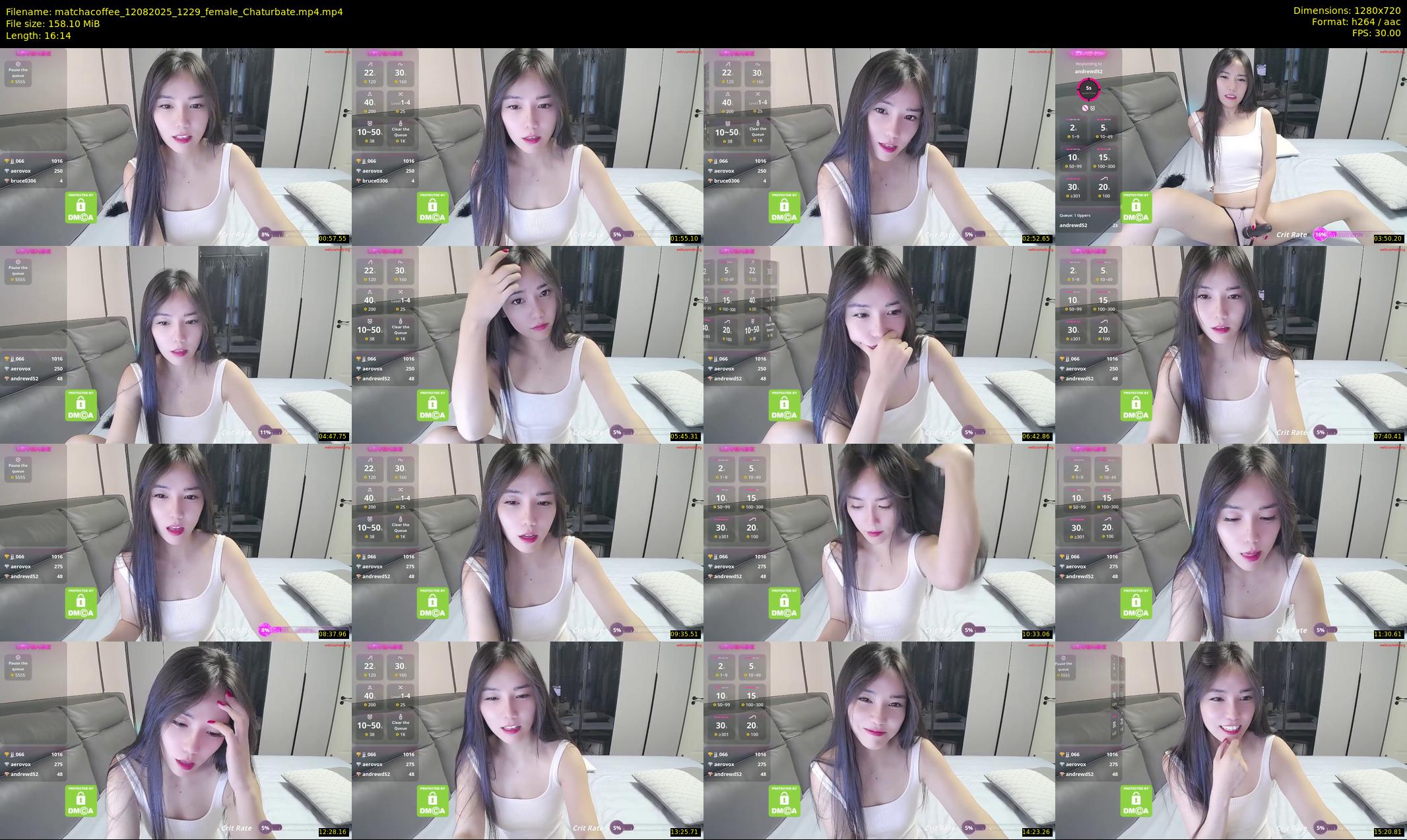 matchacoffee — 17 minute Chaturbate female cam show recording, 720p, Aug 12, 2025