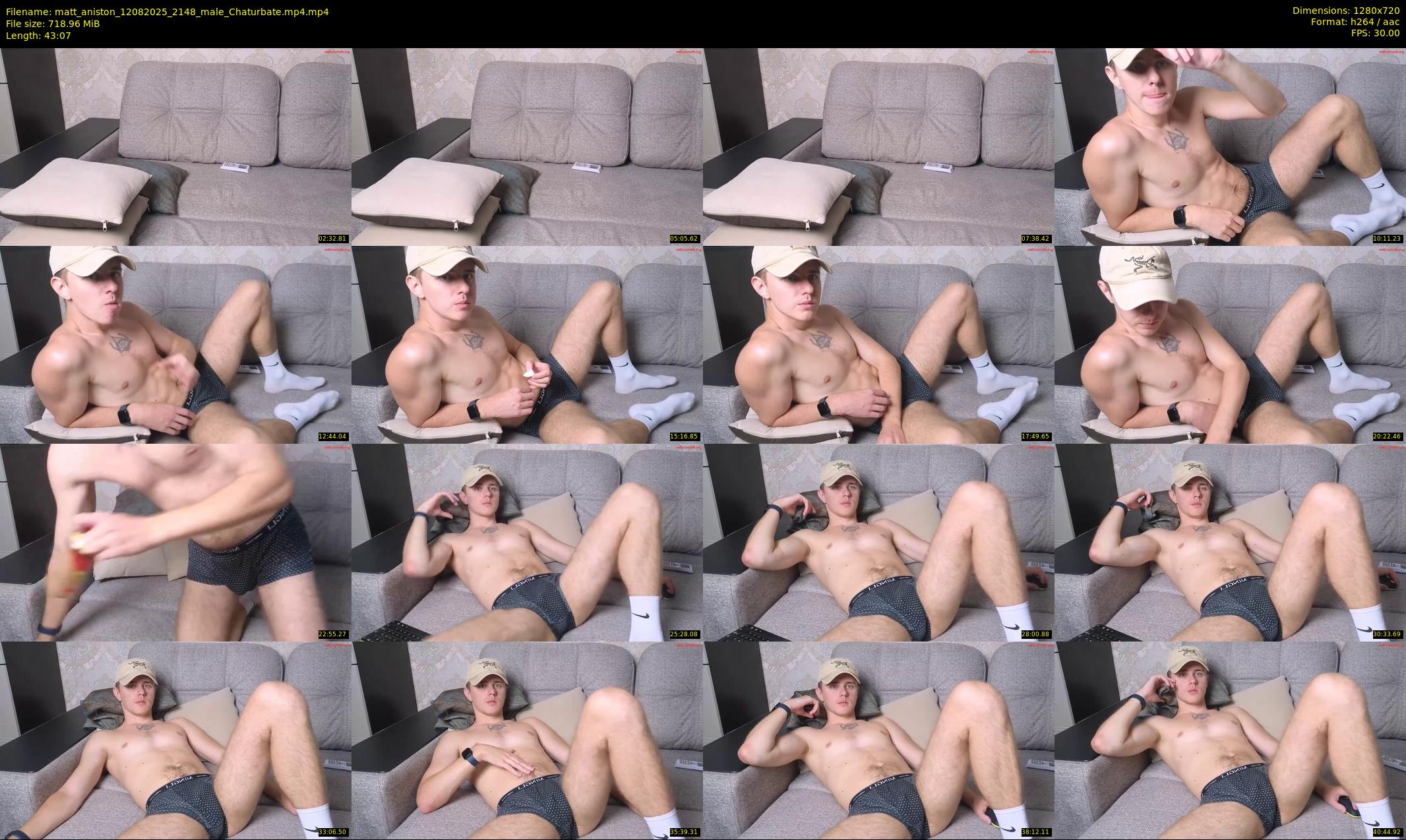matt_aniston — 44 minute Chaturbate male cam show recording, 720p, Aug 12, 2025