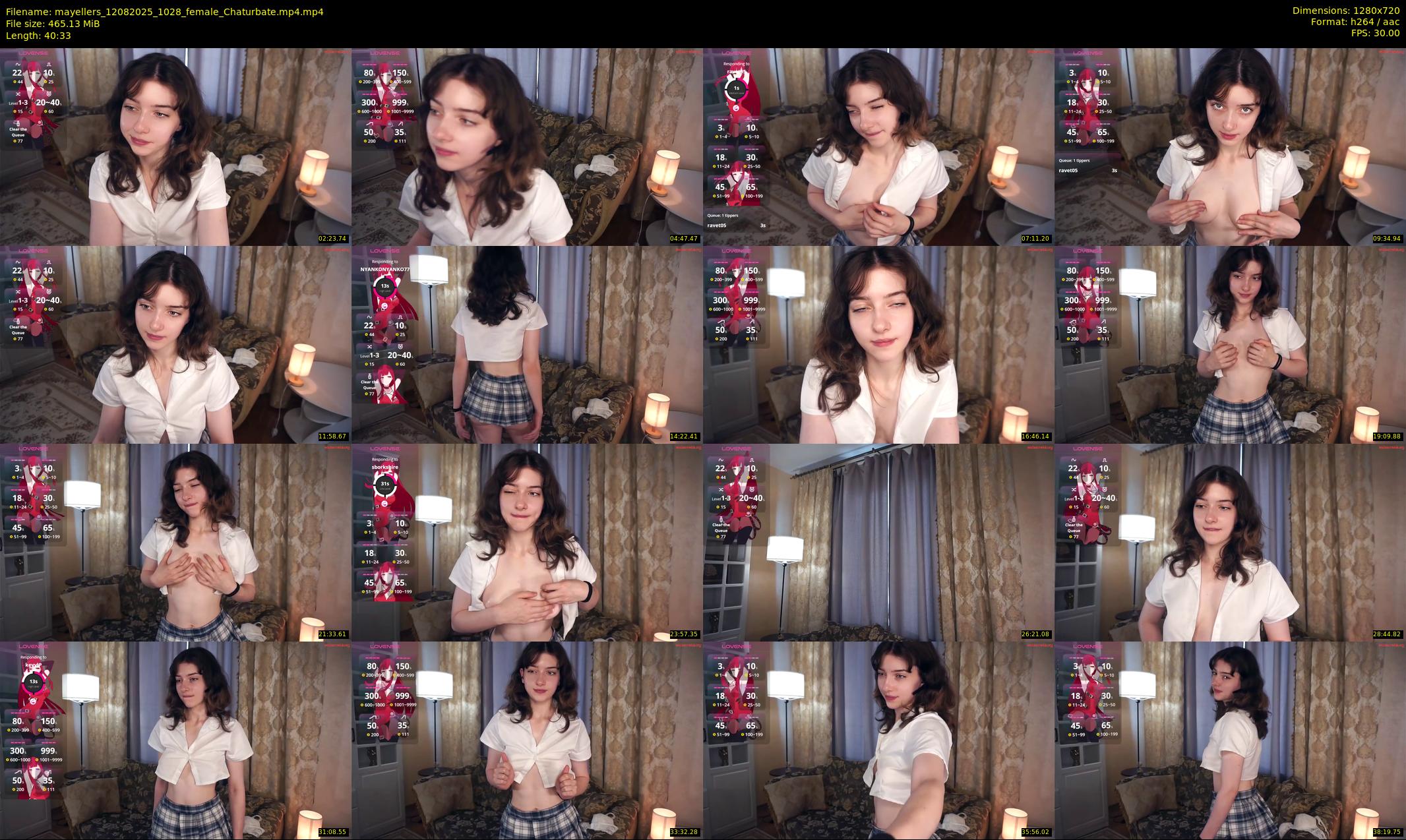 mayellers — 41 minute Chaturbate female cam show recording, 720p, Aug 12, 2025