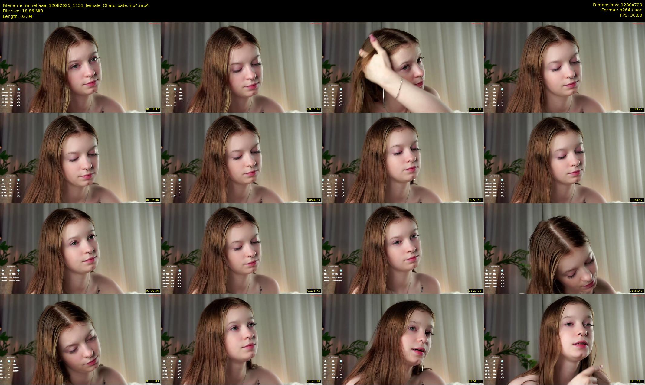 mineliaaa — 3 minute Chaturbate female cam show recording, 720p, Aug 12, 2025