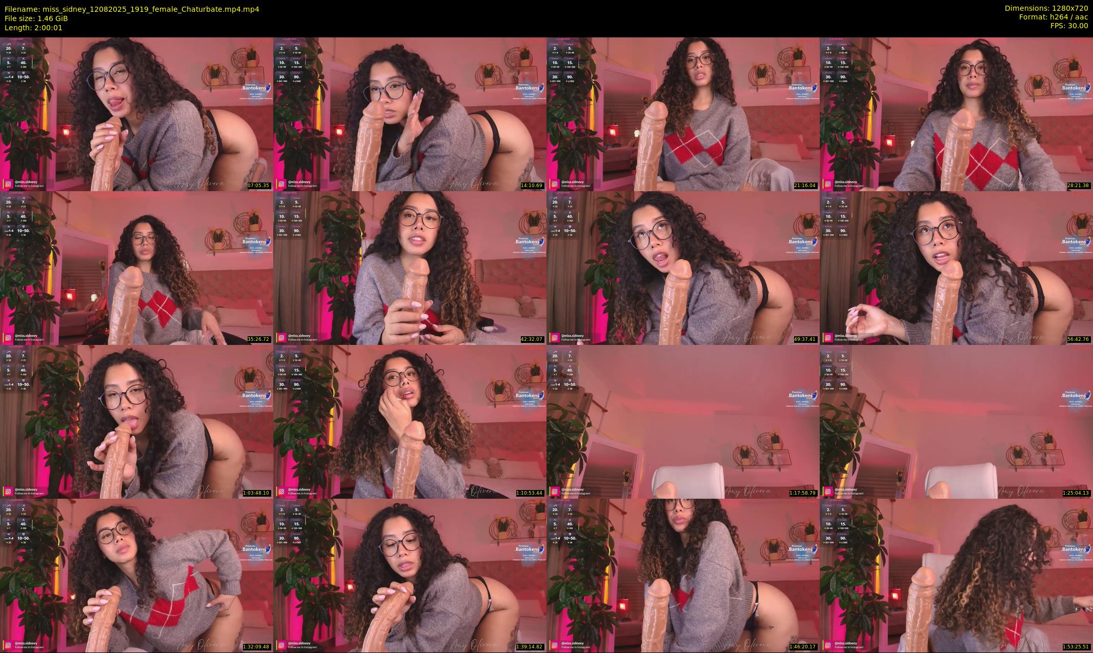 miss_sidney — 121 minute Chaturbate female cam show recording, 720p, Aug 12, 2025