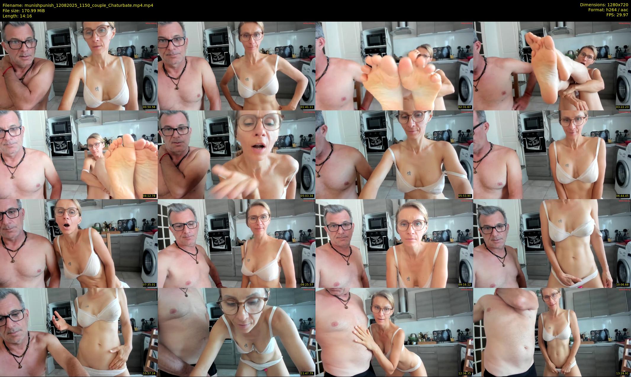 munishpunish — 15 minute Chaturbate couple cam show recording, 720p, Aug 12, 2025
