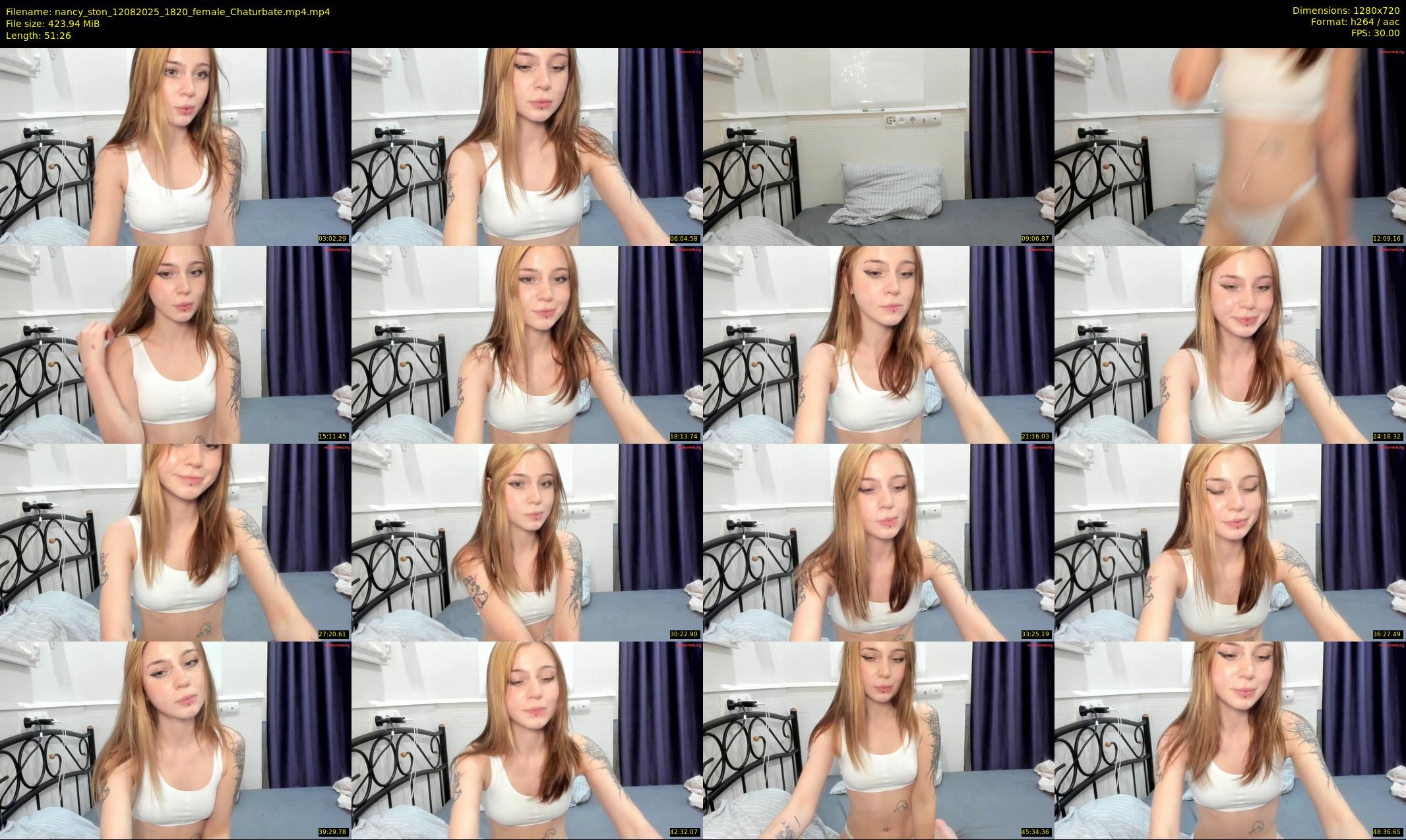 nancy_ston — 52 minute Chaturbate female cam show recording, 720p, Aug 12, 2025