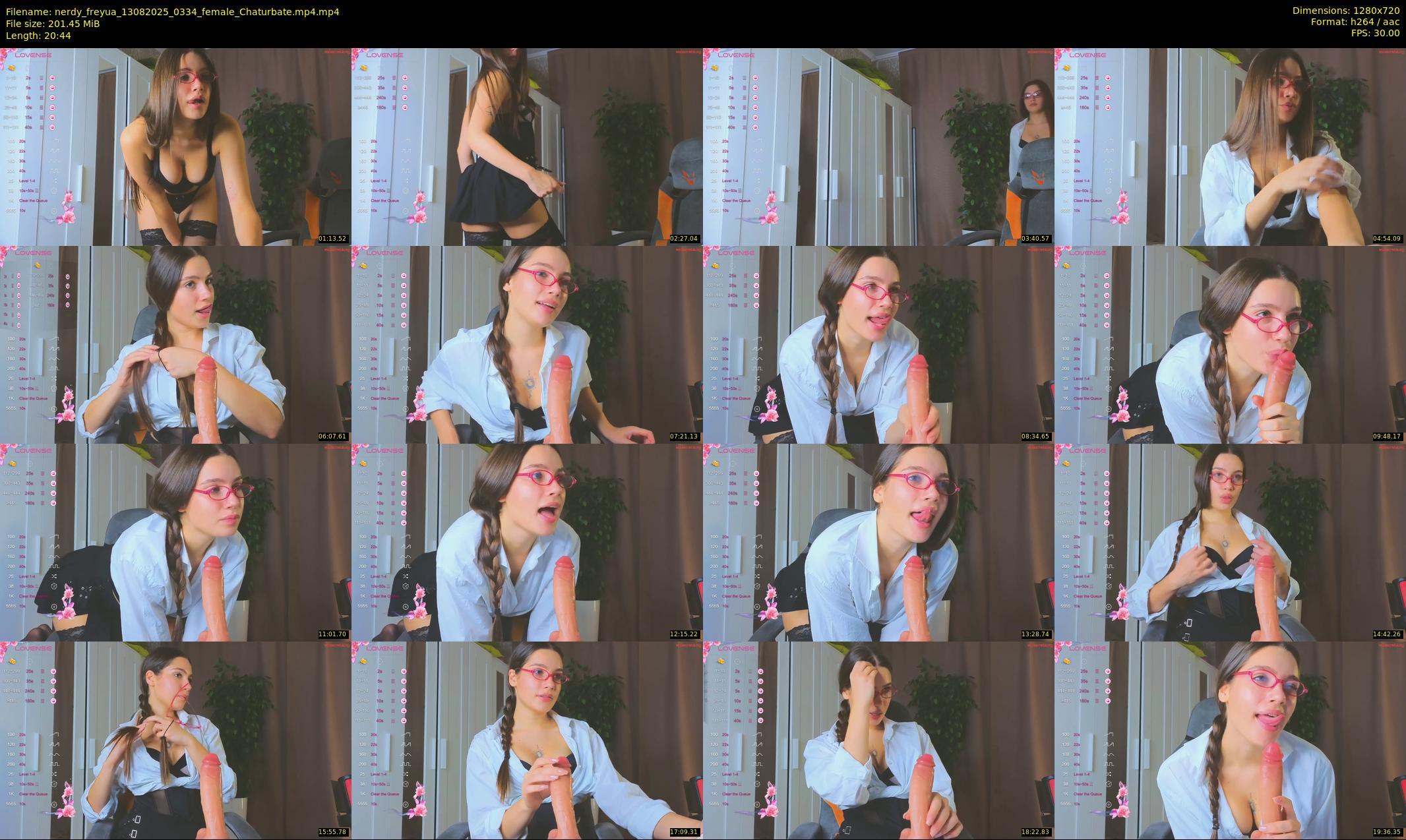 nerdy_freyua — 21 minute Chaturbate female cam show recording, 720p, Aug 13, 2025
