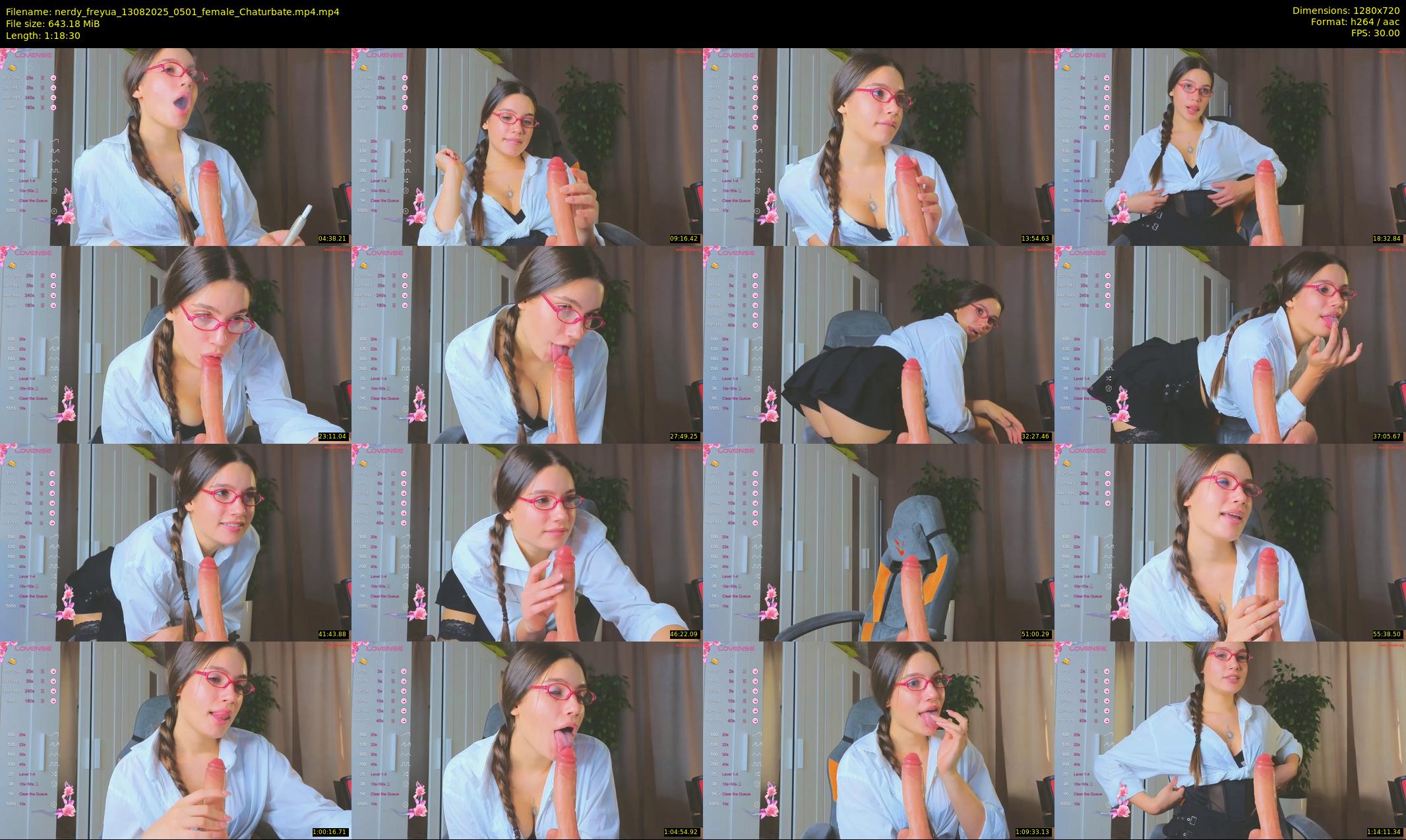 nerdy_freyua — 79 minute Chaturbate female cam show recording, 720p, Aug 13, 2025