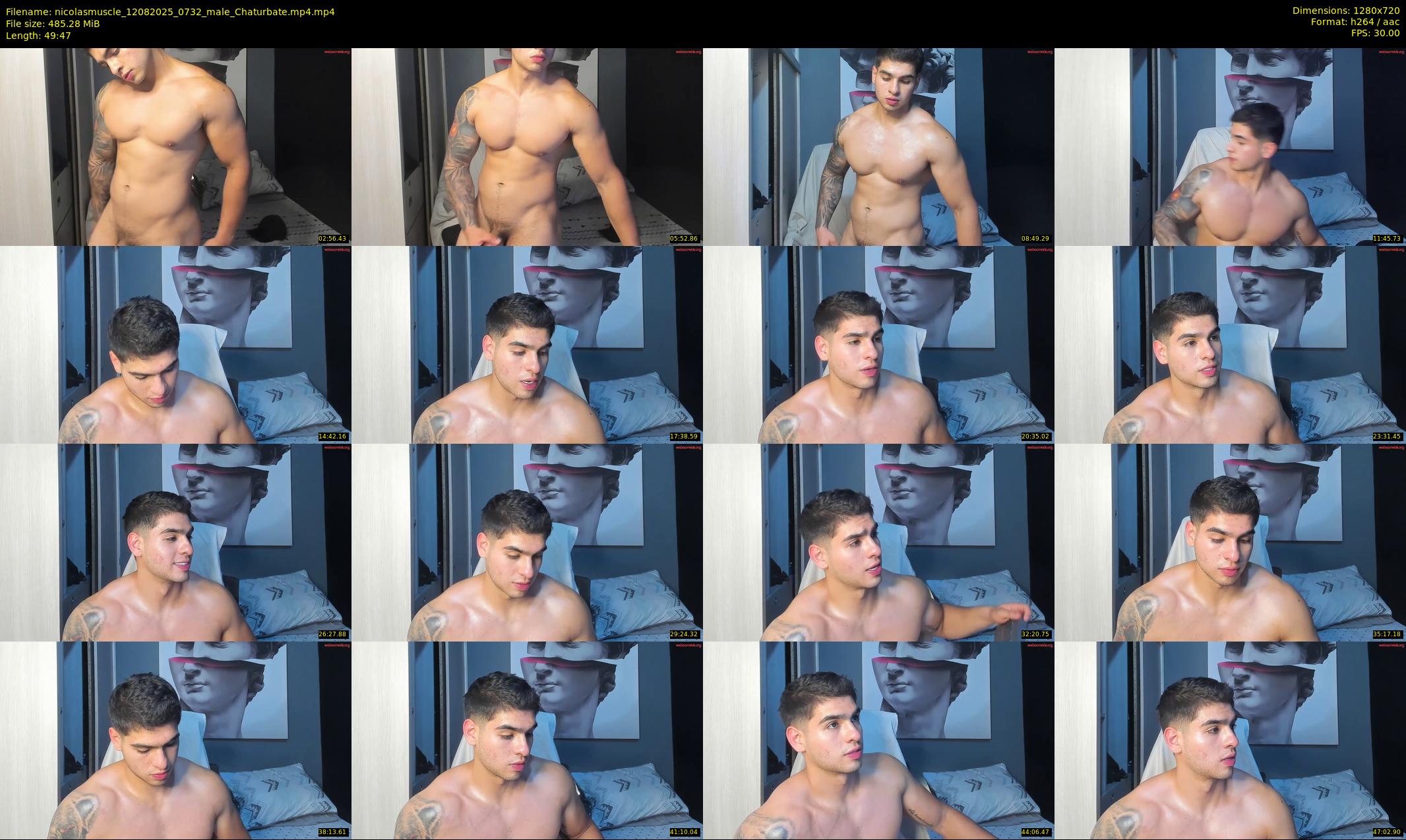 nicolasmuscle — 50 minute Chaturbate male cam show recording, 720p, Aug 12, 2025