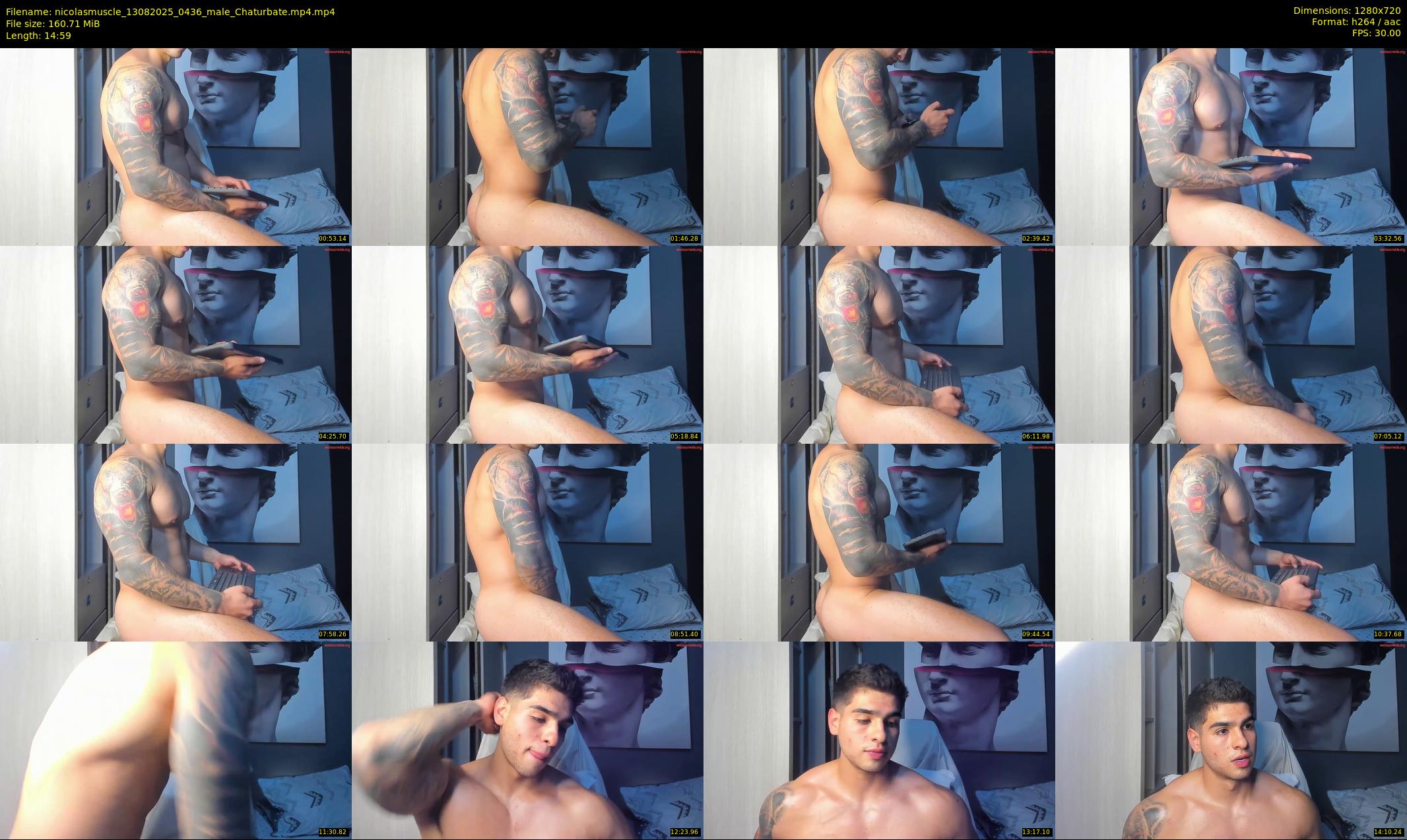 nicolasmuscle — 15 minute Chaturbate male cam show recording, 720p, Aug 13, 2025