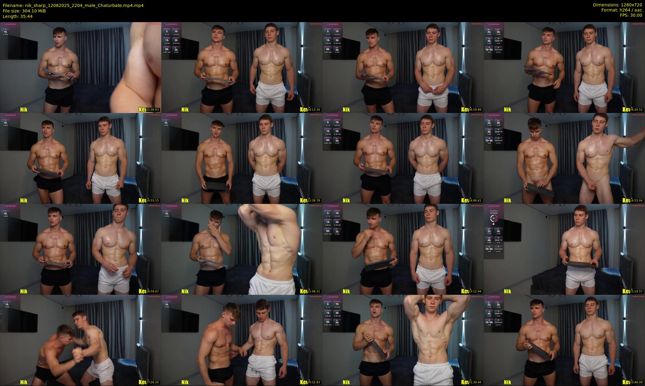 nik_sharp — 36 minute Chaturbate male cam show recording, 720p, Aug 12, 2025