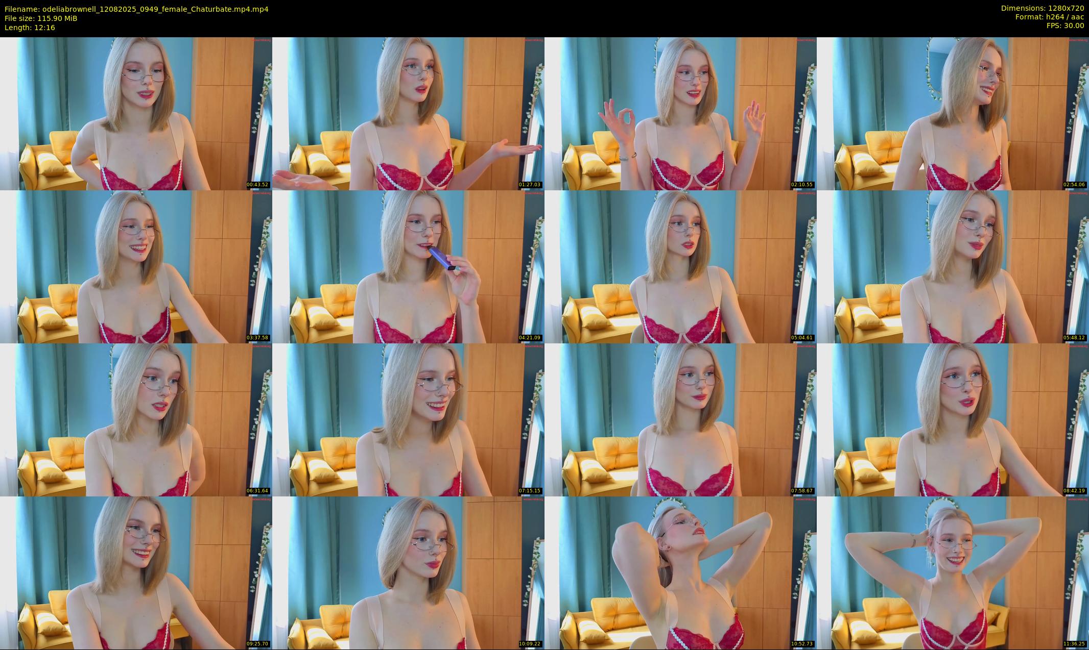 odeliabrownell — 13 minute Chaturbate female cam show recording, 720p, Aug 12, 2025