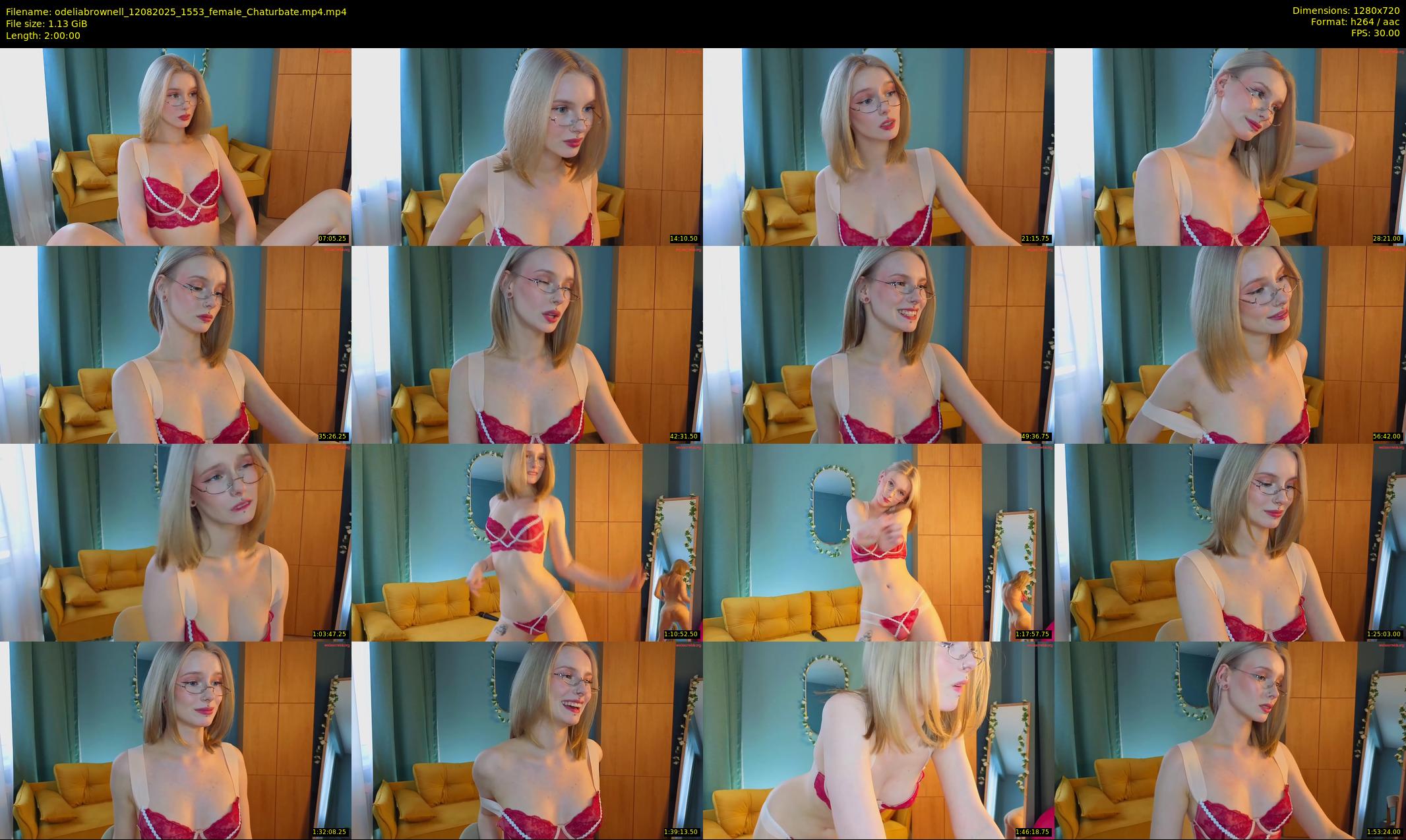 odeliabrownell — 120 minute Chaturbate female cam show recording, 720p, Aug 12, 2025