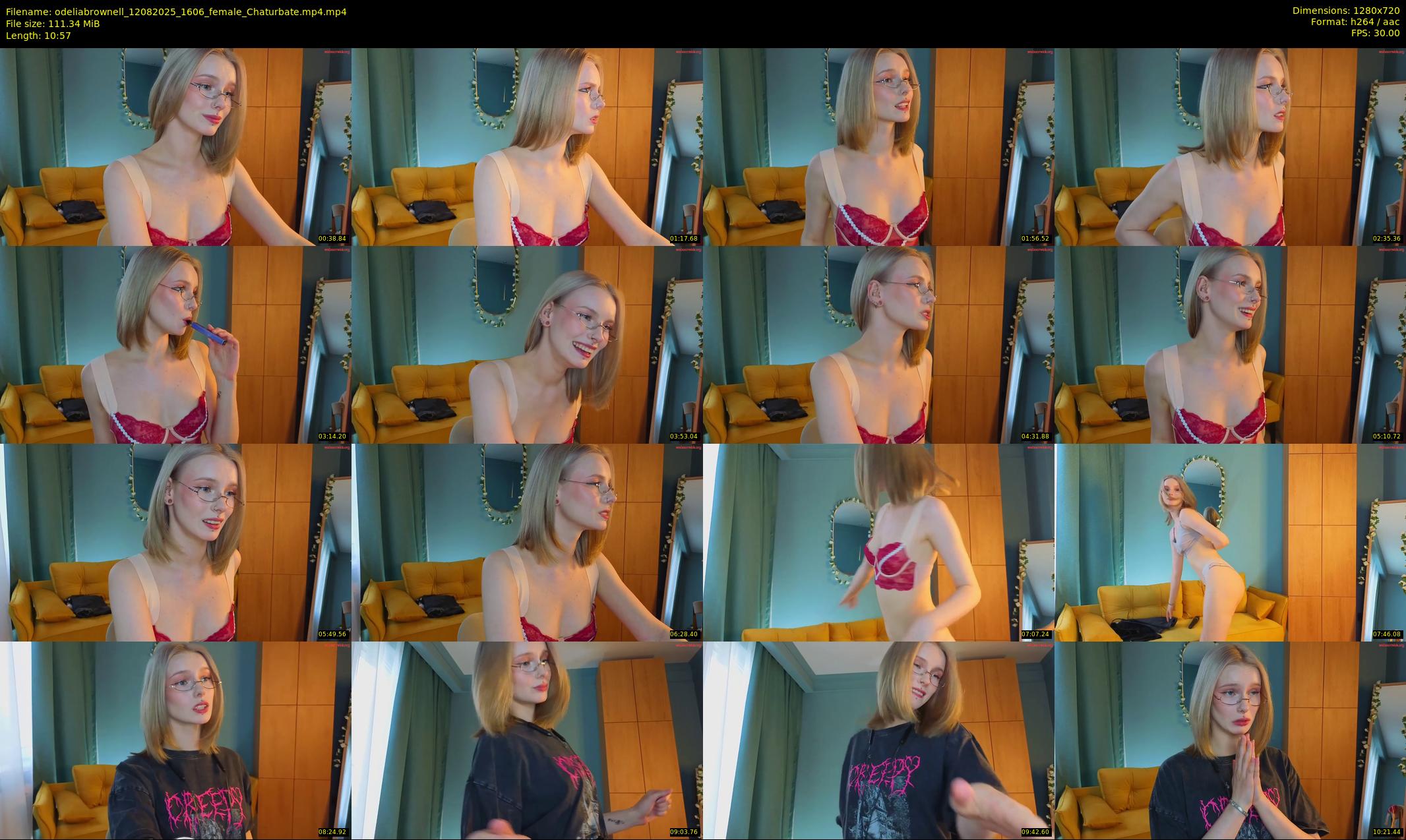 odeliabrownell — 11 minute Chaturbate female cam show recording, 720p, Aug 12, 2025