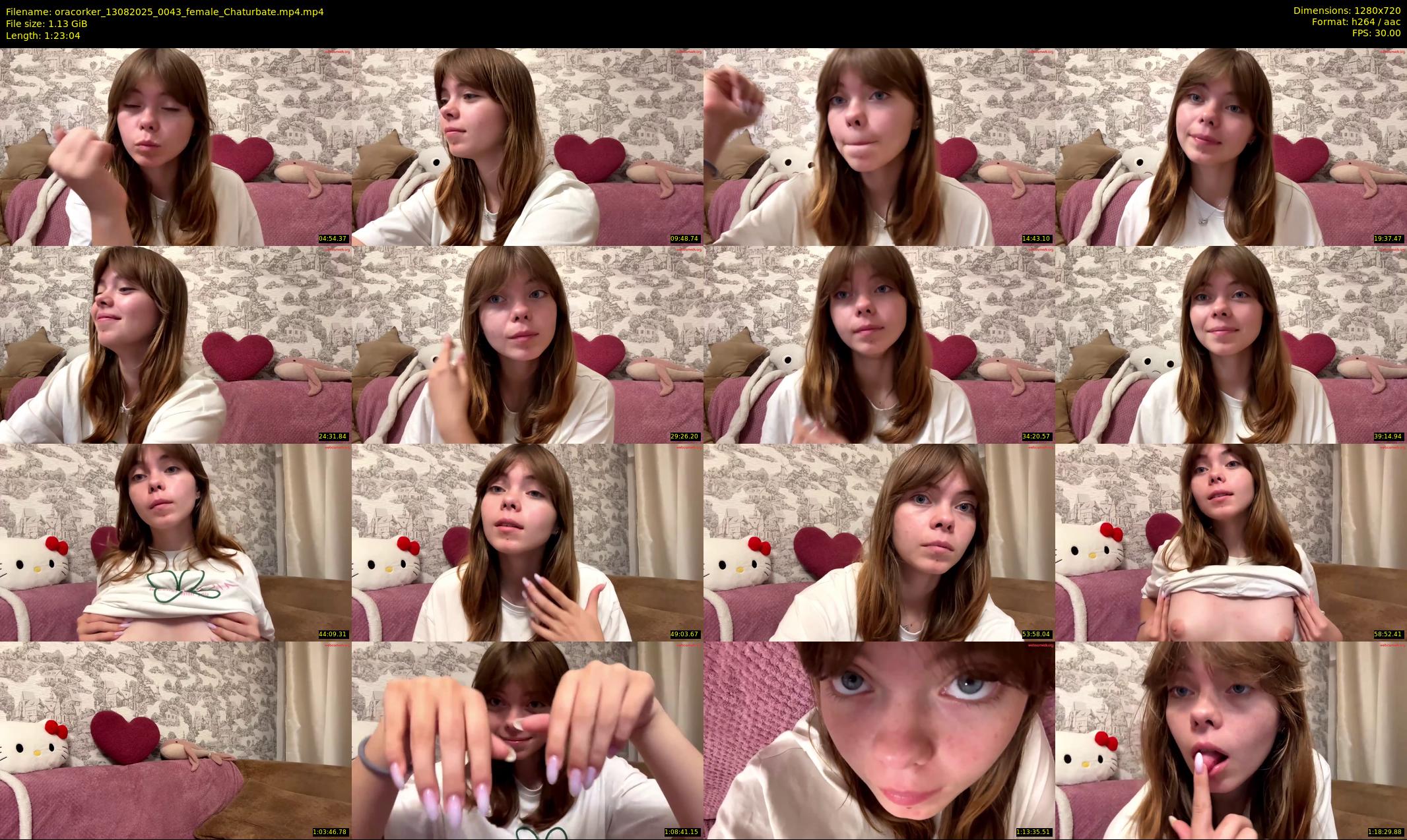 oracorker — 84 minute Chaturbate female cam show recording, 720p, Aug 13, 2025