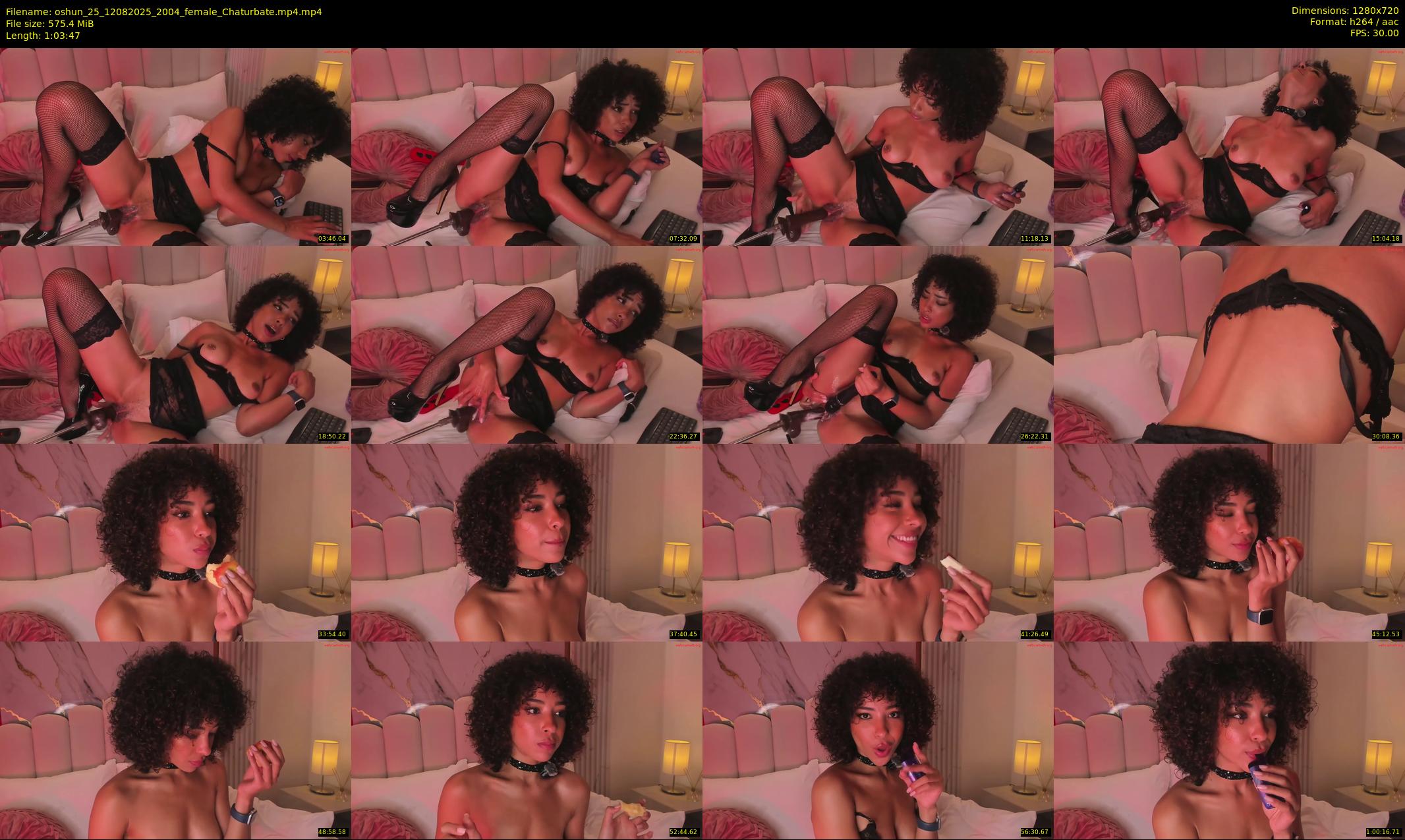 oshun_25 — 64 minute Chaturbate female cam show recording, 720p, Aug 12, 2025