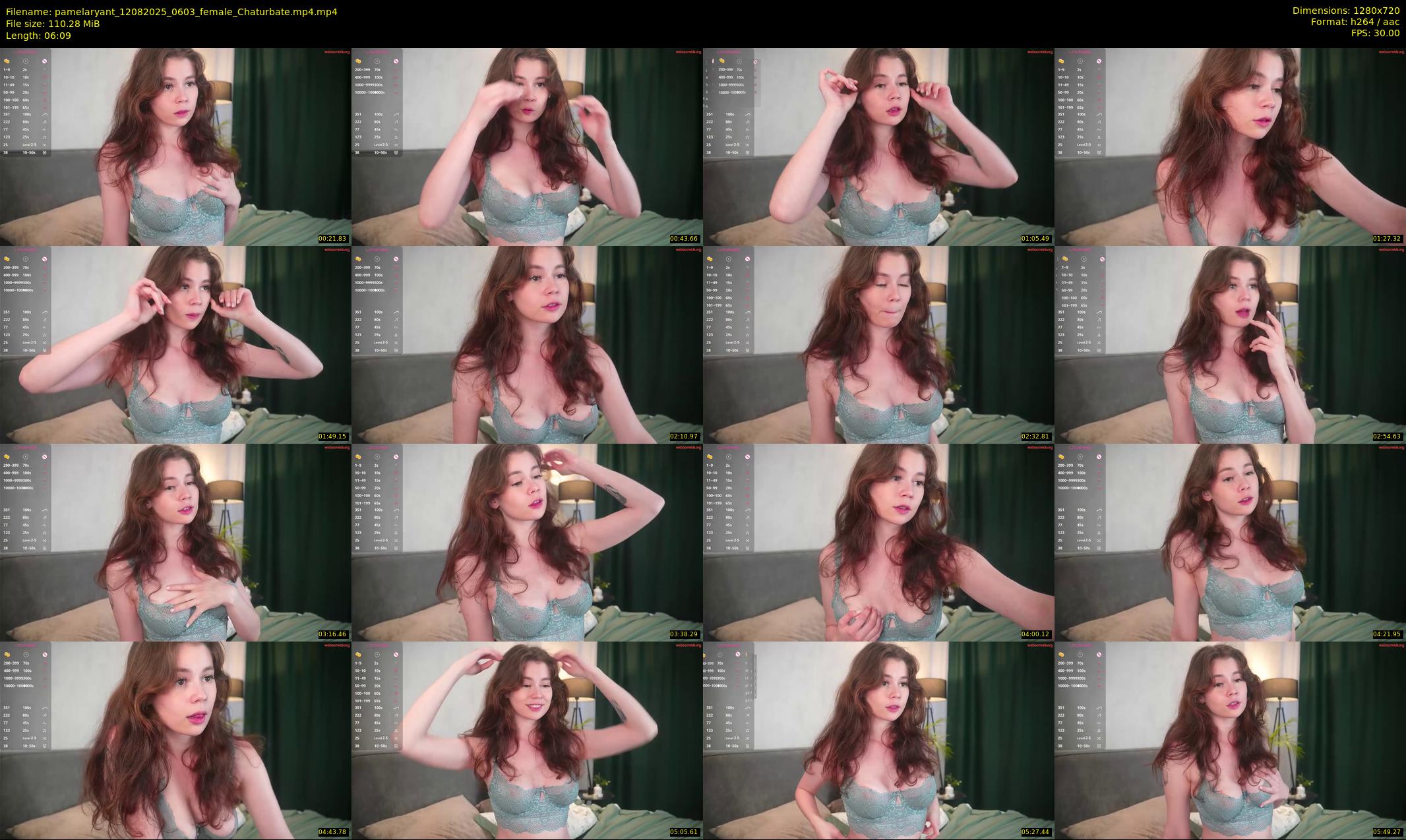 pamelaryant — 7 minute Chaturbate female cam show recording, 720p, Aug 12, 2025