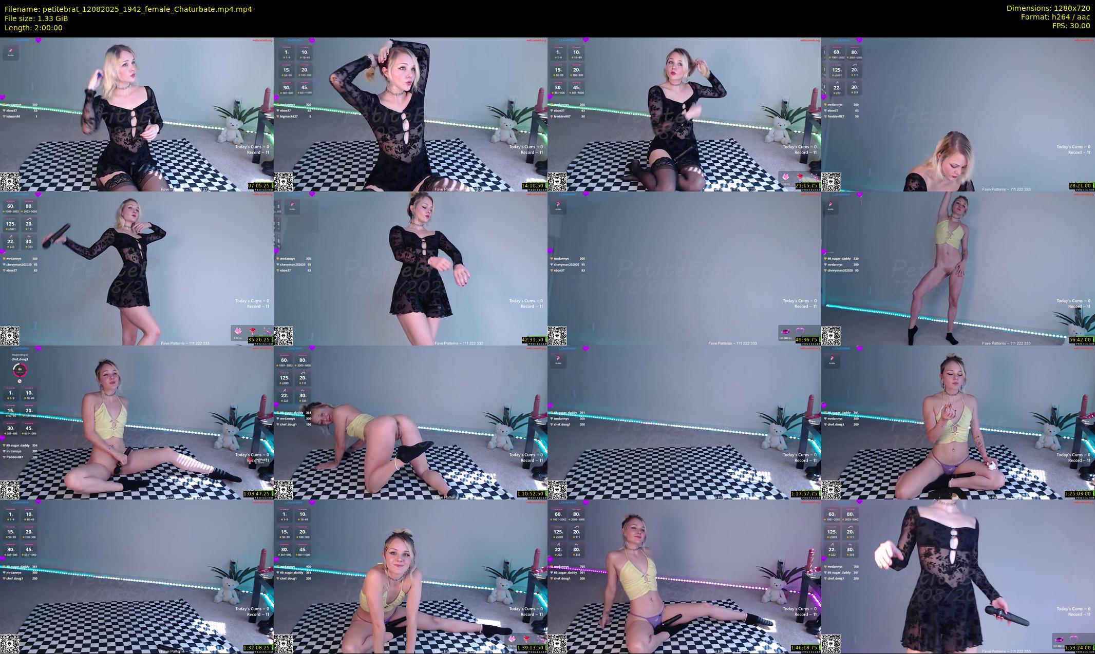 petitebrat — 120 minute Chaturbate female cam show recording, 720p, Aug 12, 2025