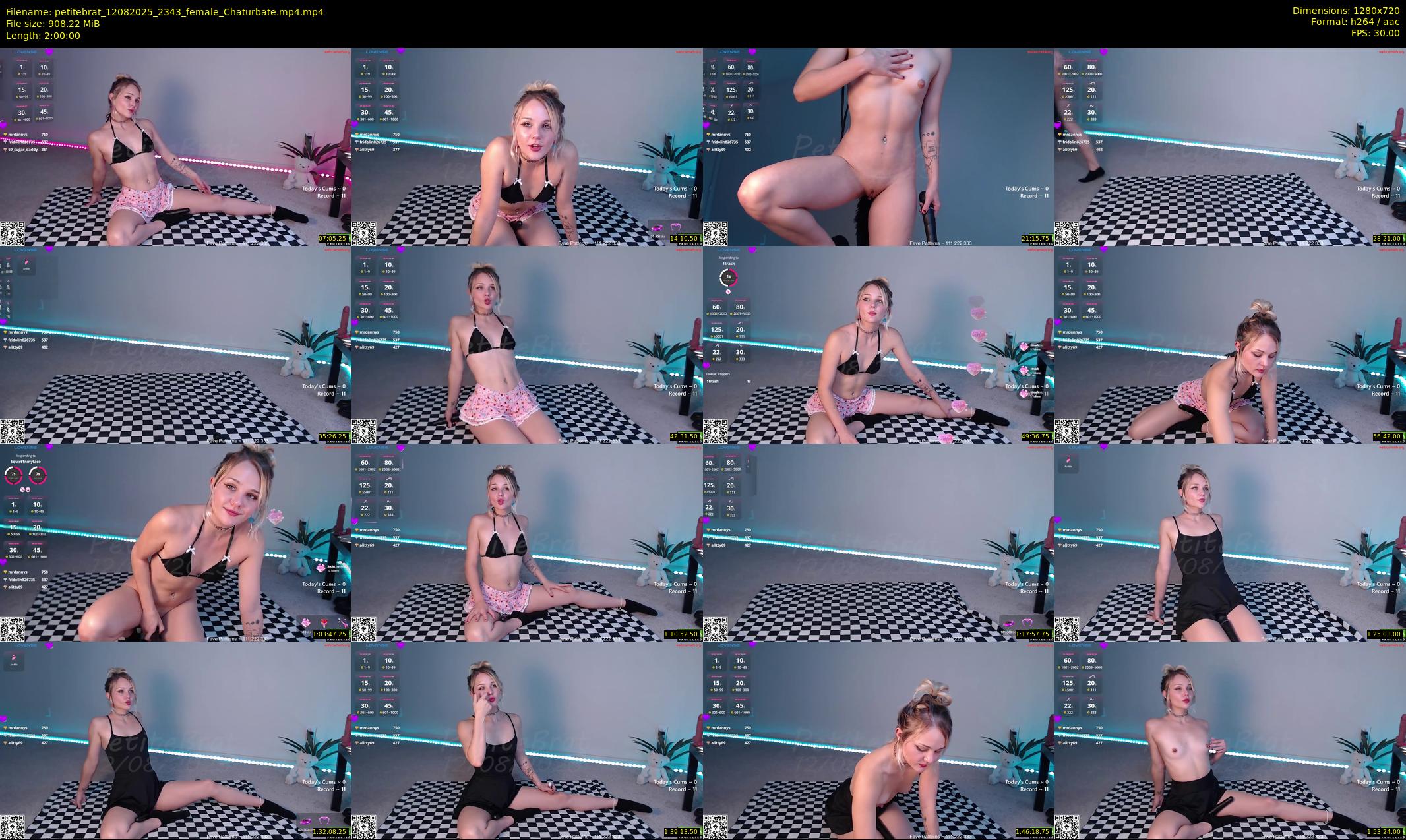 petitebrat — 120 minute Chaturbate female cam show recording, 720p, Aug 12, 2025