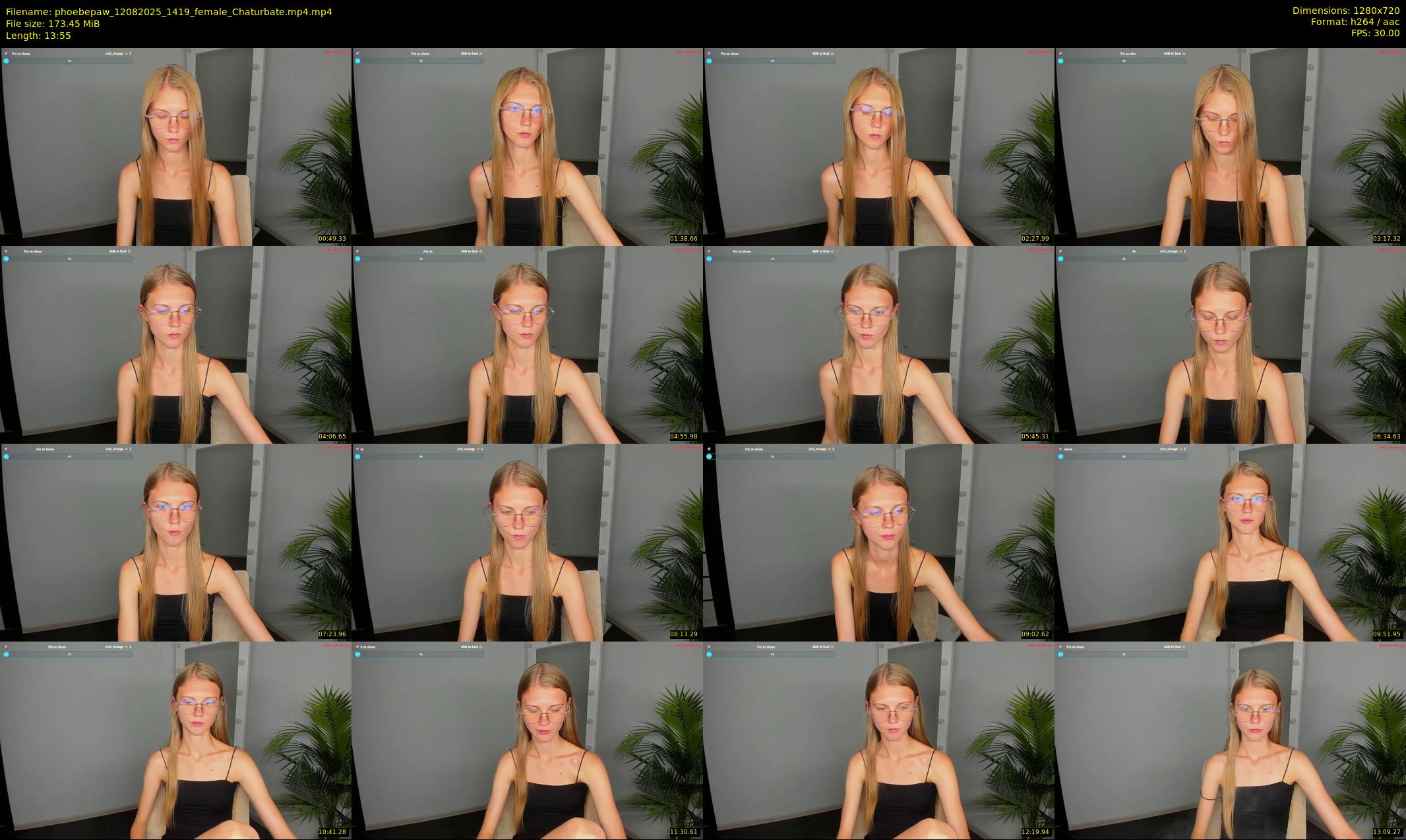 phoebepaw — 14 minute Chaturbate female cam show recording, 720p, Aug 12, 2025
