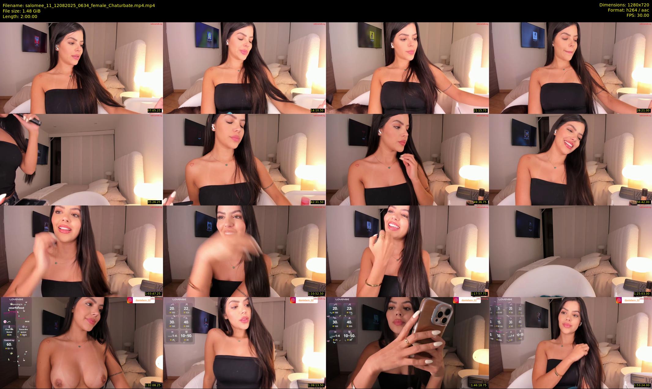 salomee_11 — 120 minute Chaturbate female cam show recording, 720p, Aug 12, 2025
